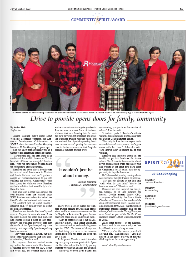 Community Spirit Award