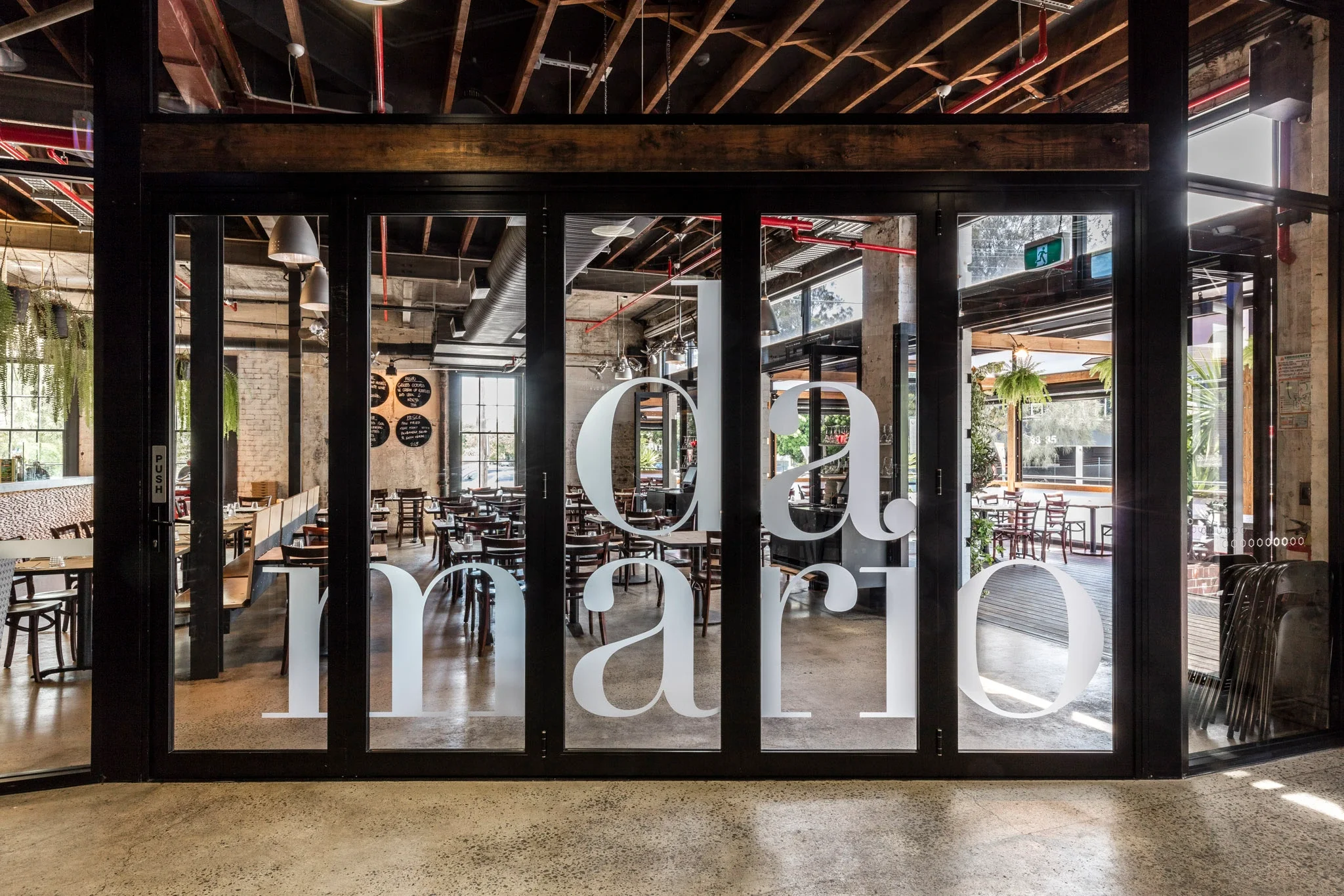 Da Mario restaurant exterior at The Cannery Rosebery a family-friendly christening venue in Sydney