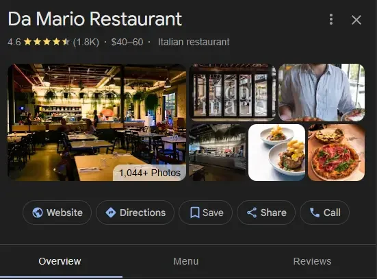 Da Mario Italian Restaurant in Sydney Reviews