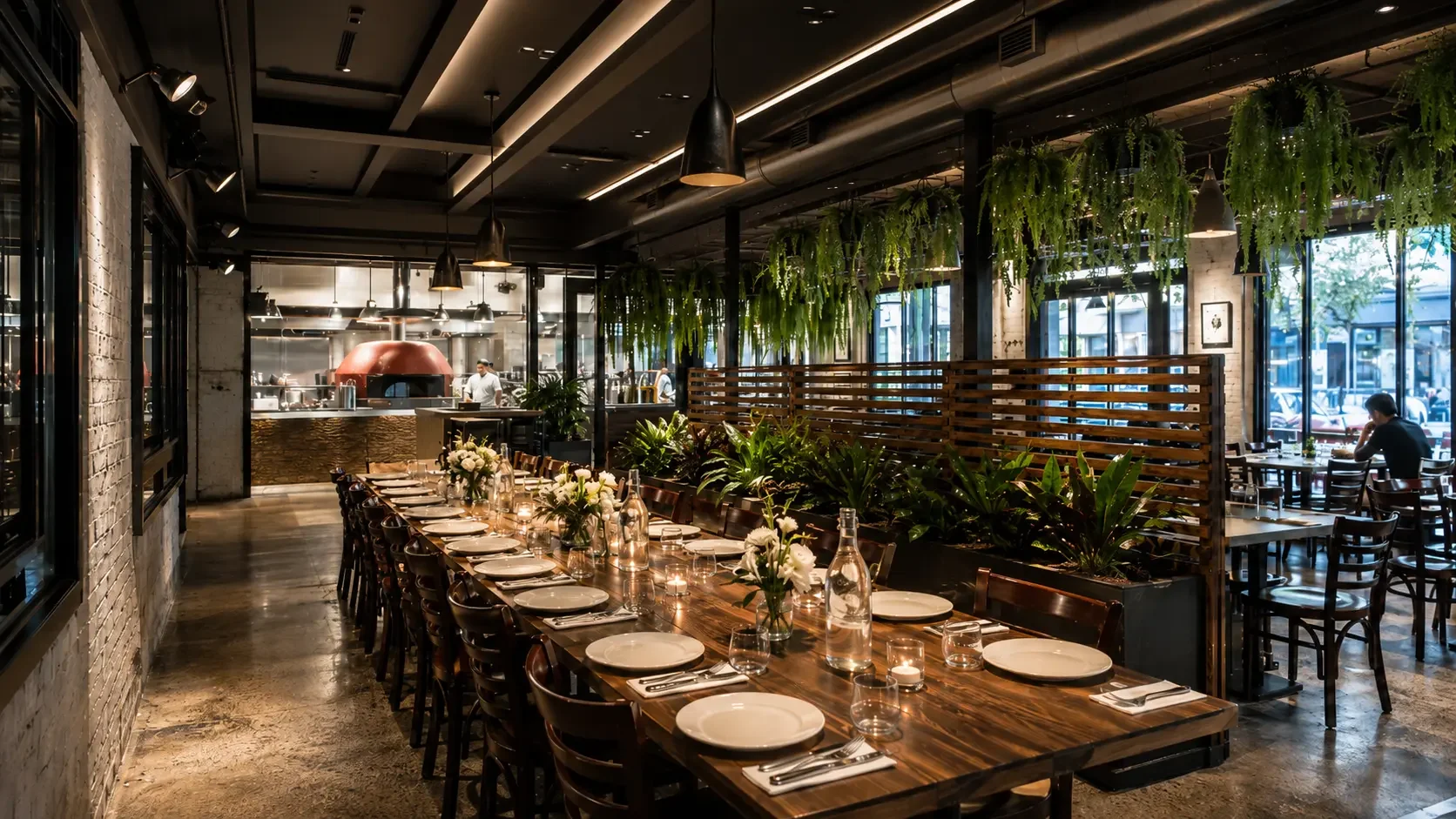 Semi private dining Sydney — share-style group table at Da Mario Rosebery
