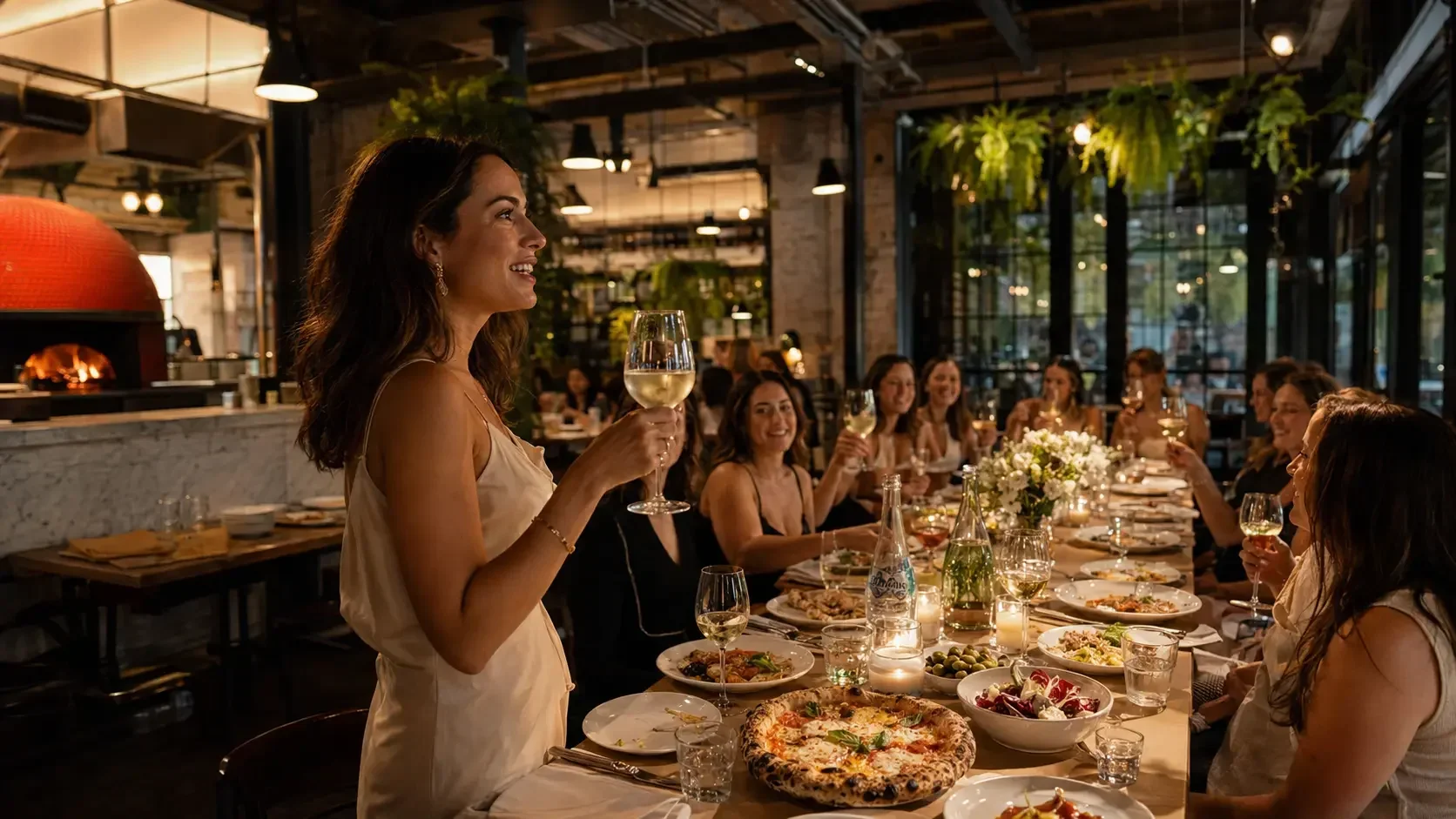 Affordable group dining Sydney with shared pizza and pasta