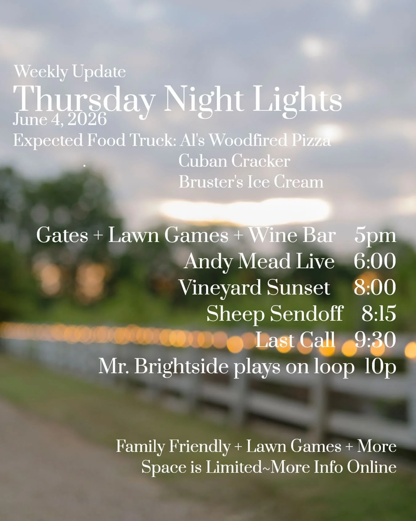 Another beautiful Thursday in our valley with music, food, and our fabulous flock 🐑