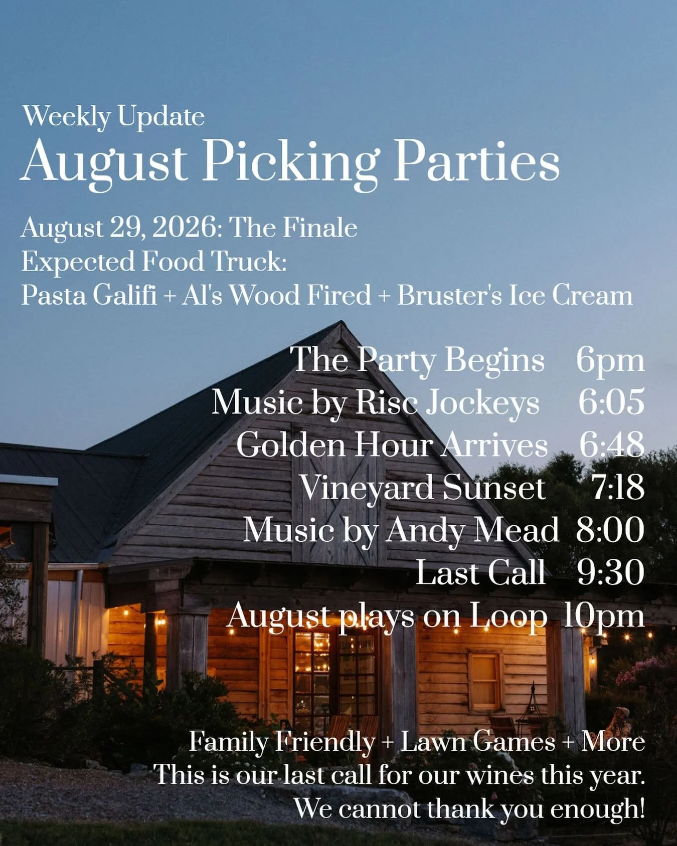 It&rsquo;s our last call for August 💫
