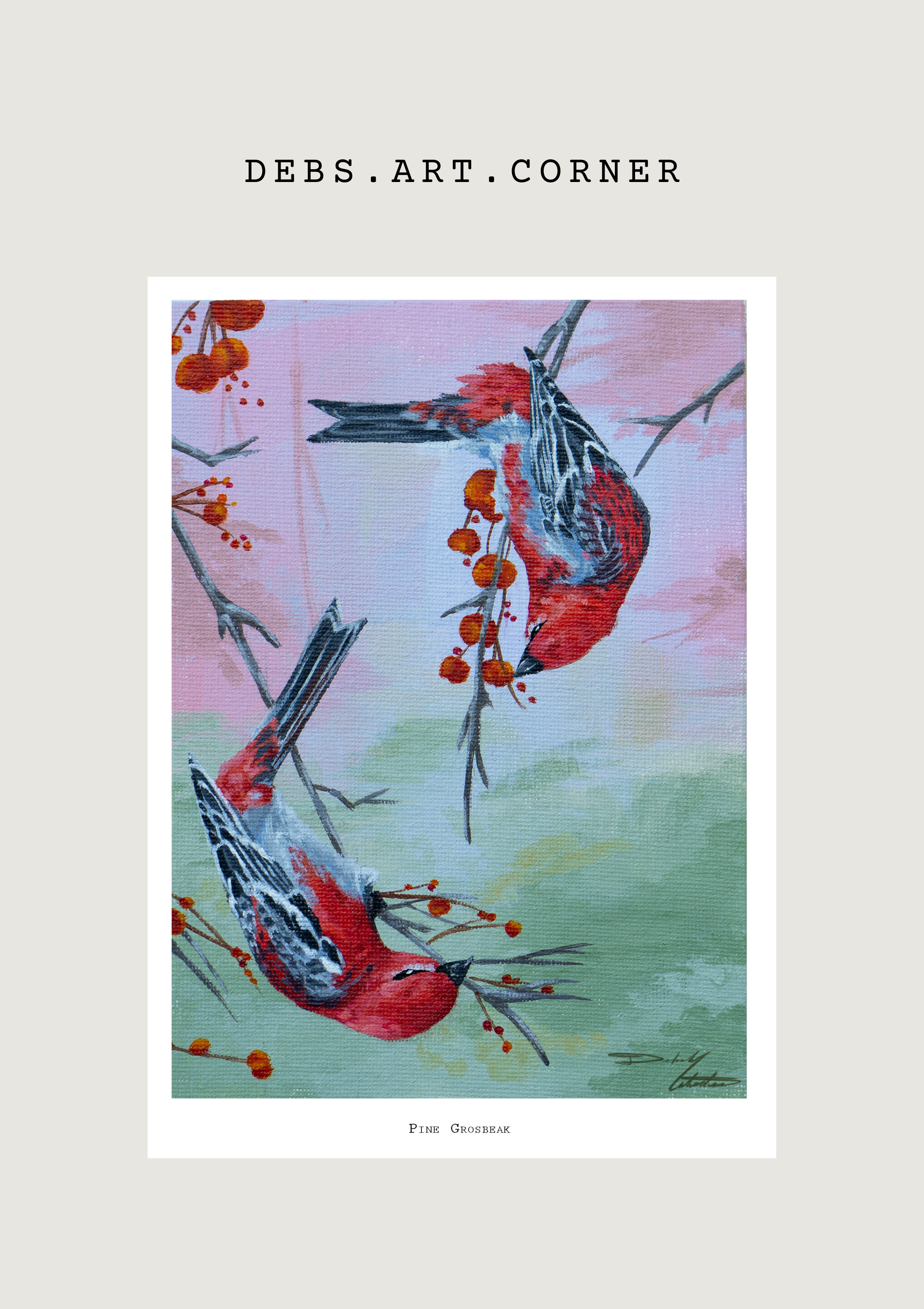Pine Grosbeak Mockup.png