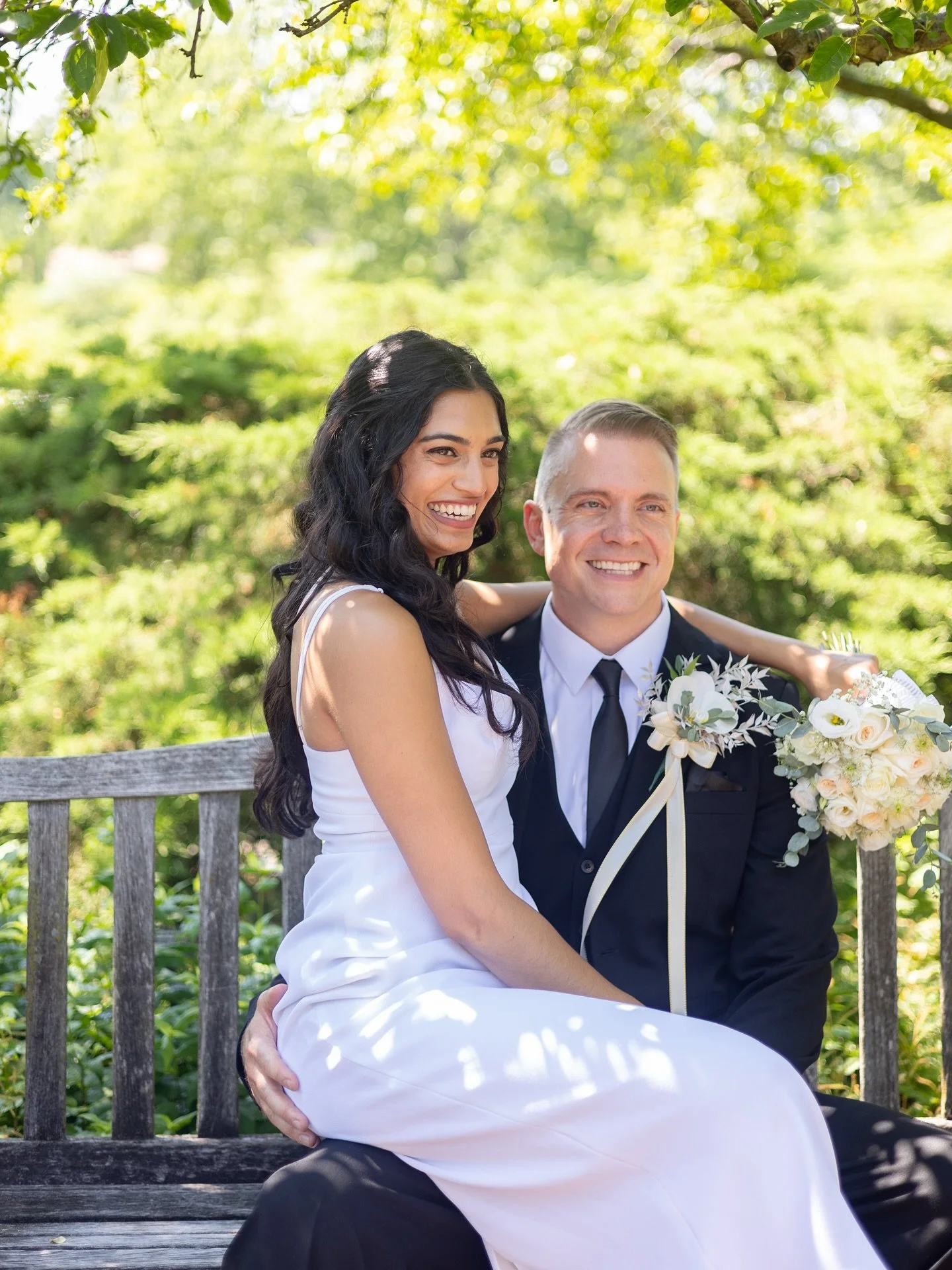 a little sneak peek from Serina &amp; Peter's 3 day wedding weekend! Day 1: court ceremony at the Botanical Gardens