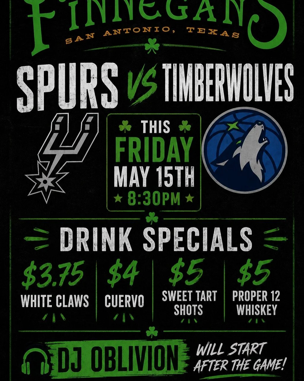 Tonight could be the night. 🏀

The San Antonio Spurs are up 3-2 on the Minnesota Timberwolves, and Game 6 has all the makings of one of those nights you wanna experience around other people.

Big plays. Loud reactions. Drinks getting raised after ev