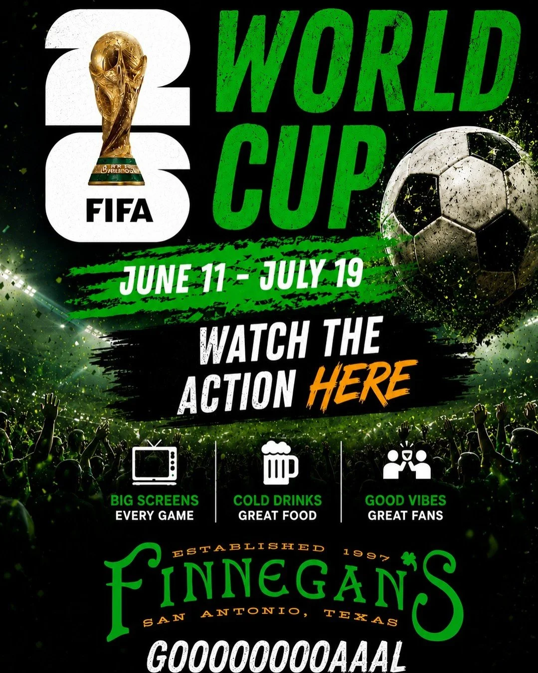 You know what we love about soccer?

The whole world stops for it. Different languages, different countries, different folks from all walks of life&hellip; all hollering at the same little ball. And honestly? That&rsquo;s kinda wonderful. ⚽🍻

The Wo
