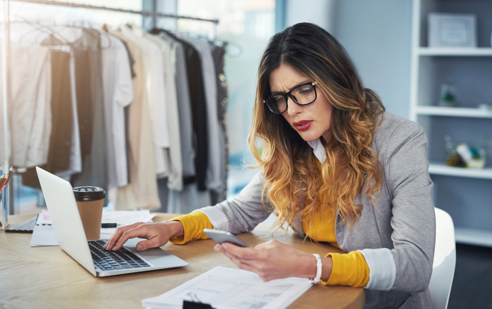 A woman discovering how inventory problems are hurting customer experience