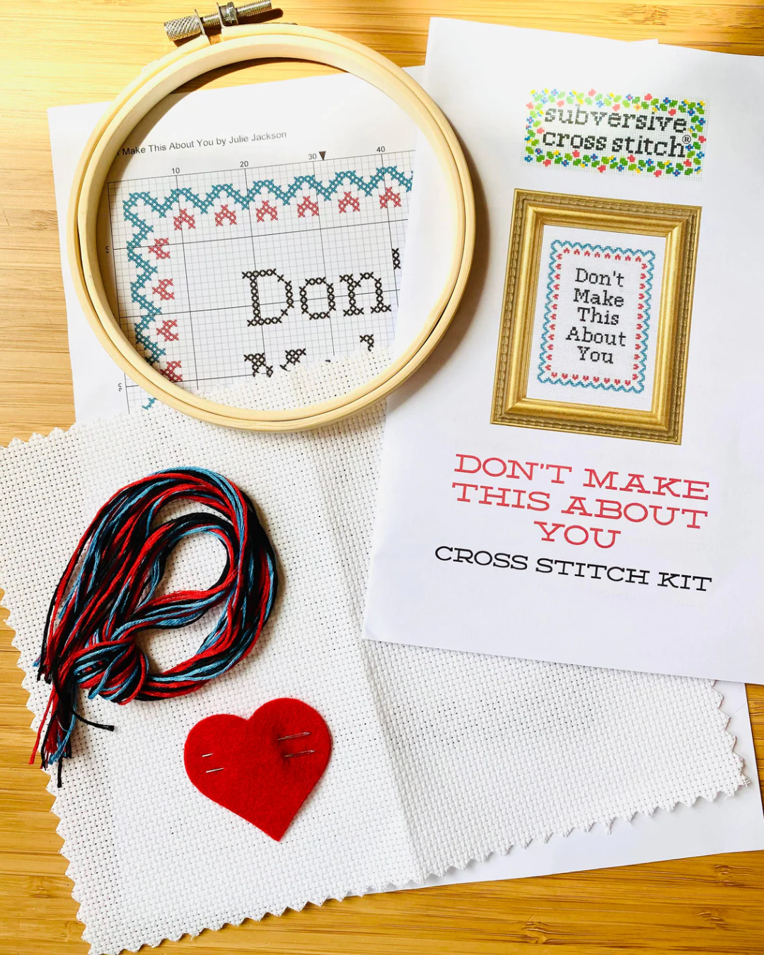 Inner grandma cross stitch kit