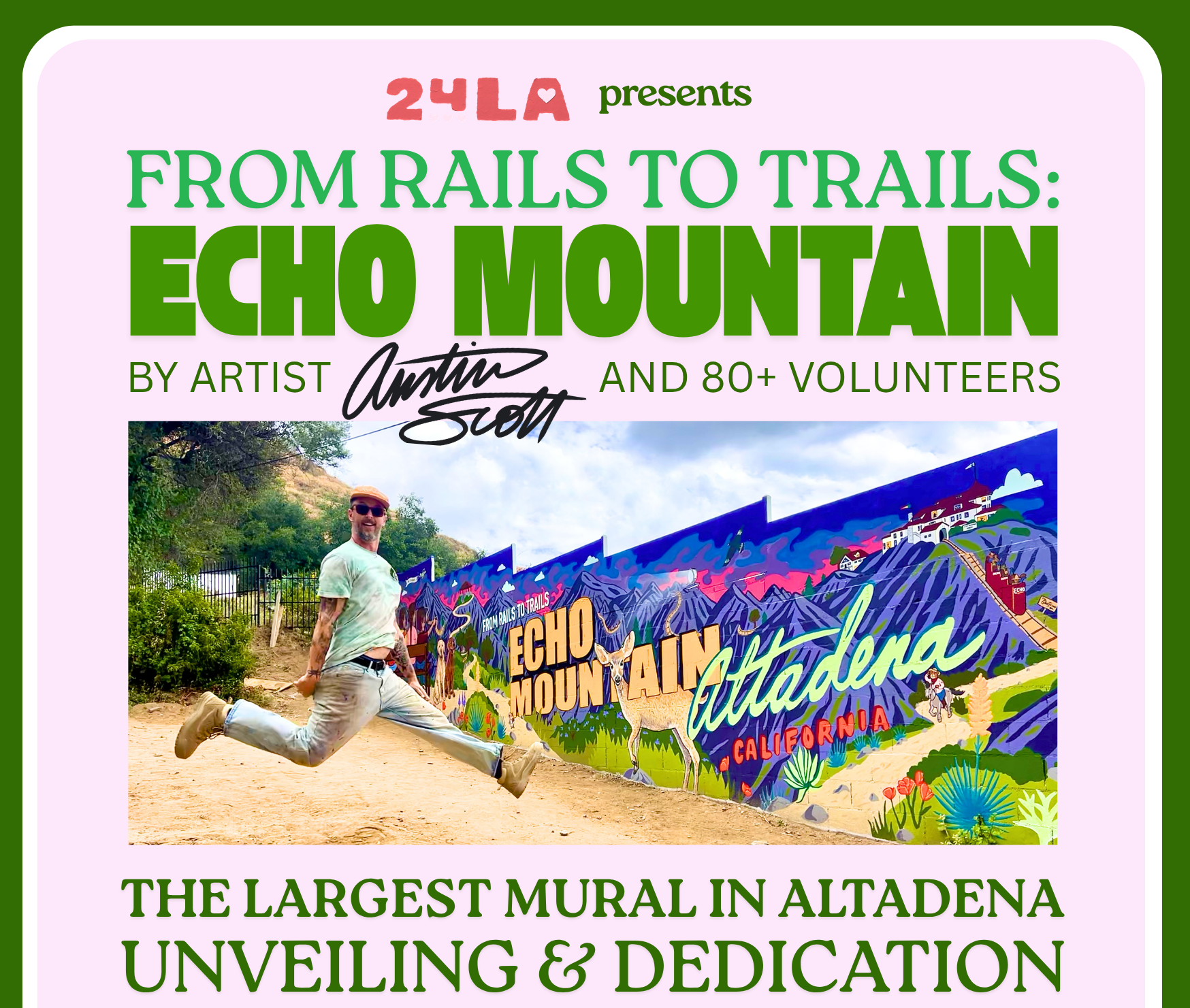 "Echo Mountain" Altadena Crest Trail Mural Unveiling