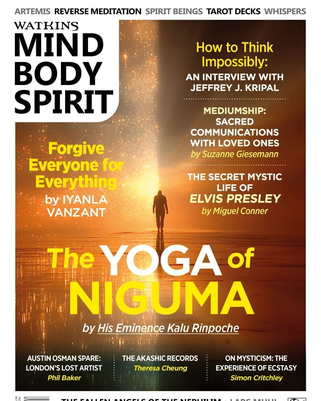 My second article for Watkins MIND BODY SPIRIT magazine is out in issue #83!

--Finding Your Truest Aim with Artemis--
(You can see the reference to it on the top left of the cover!)

You can pick up a copy here: https://www.watkinsmagazine.com/produ