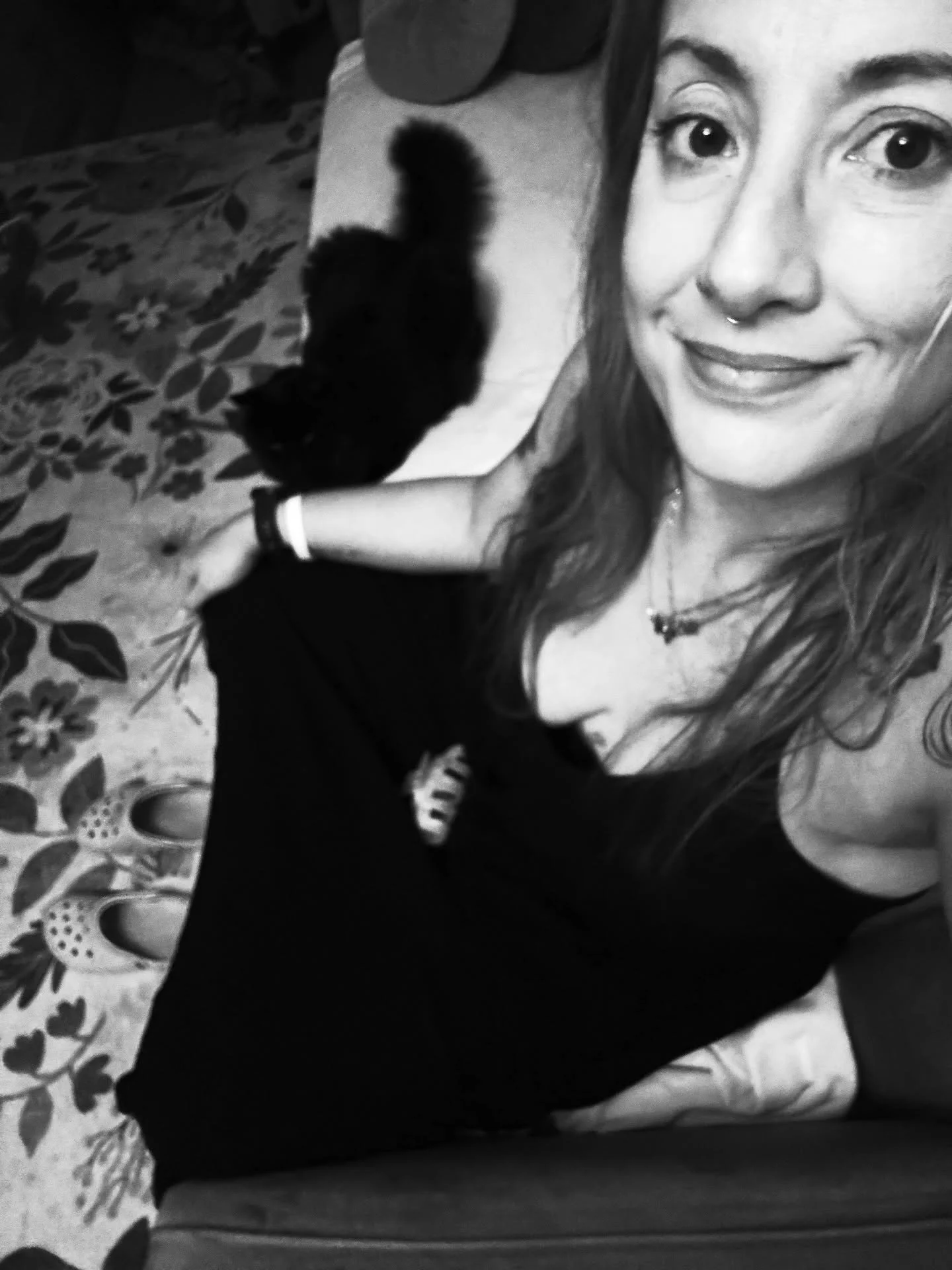 two sleepy kittens:
one of us napped all day today
one of us visited family again

#NewYearsDay