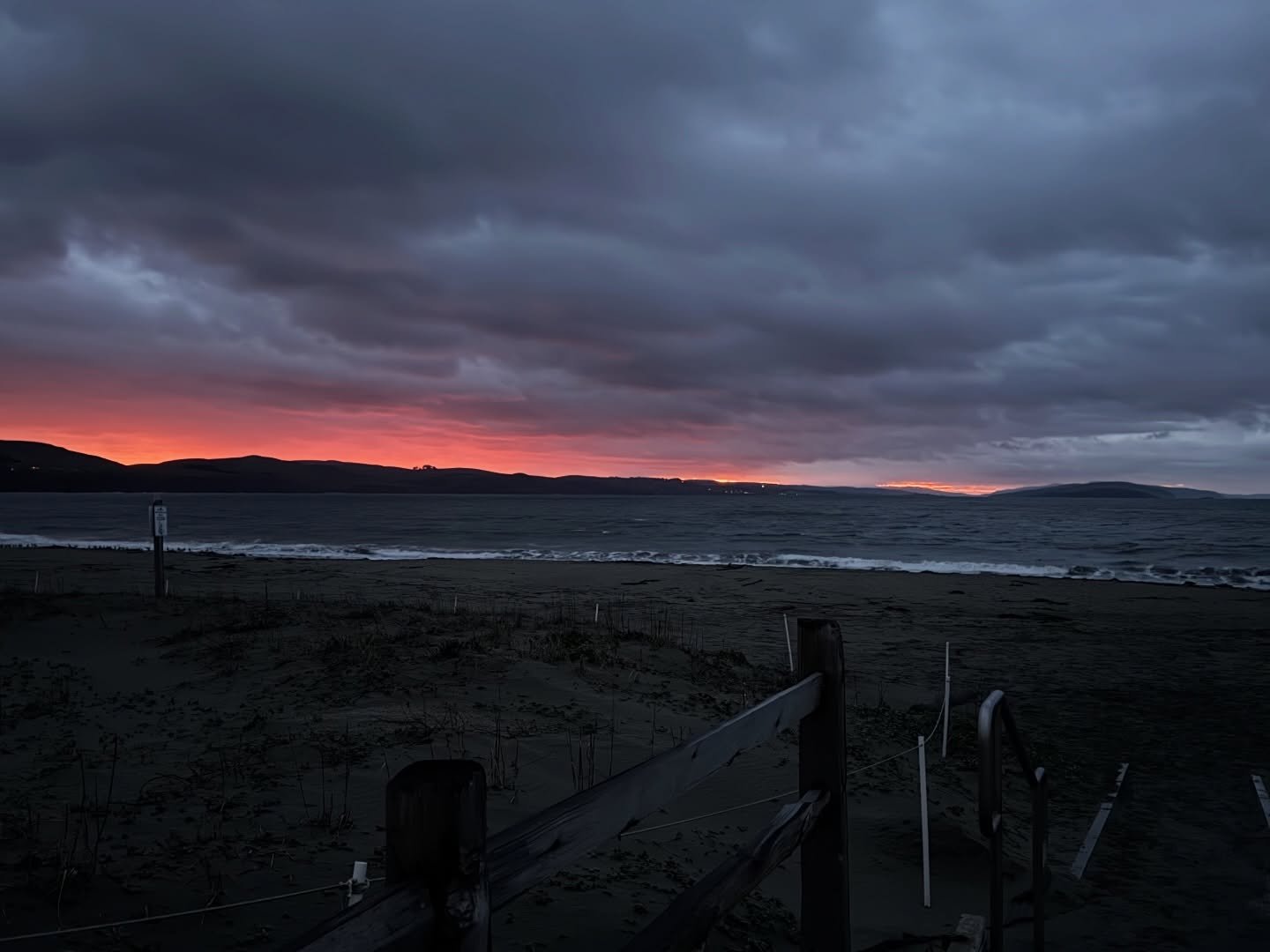 I keep coming back to this place&mdash;
the sun stumbles over the horizon
waves fall over and into themselves
the shoreline stretches and shrinks
the wind rattles my earrings 

I return to find something that grounds me
even as it slips away

(two we