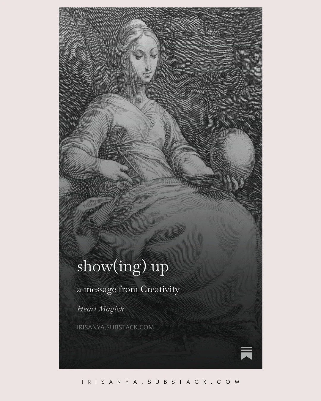 ...sometimes showing up for inspiration offers exactly what you need...

In next week's Heart Magick substack essay, let's glance in the direction of the Muses to hear what they might have to say...

Sign up for my (mostly) free substack and you'll g