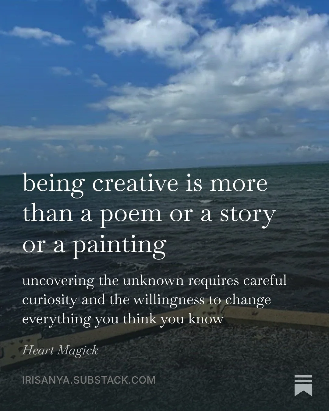 Since we're still in the eclipse season, I'm thinking about how I can get more curious and more creative about this life...how bout you?

(Sign up for my free Heart Magick substack to get a weekly essay about writing and magick and living wholehearte