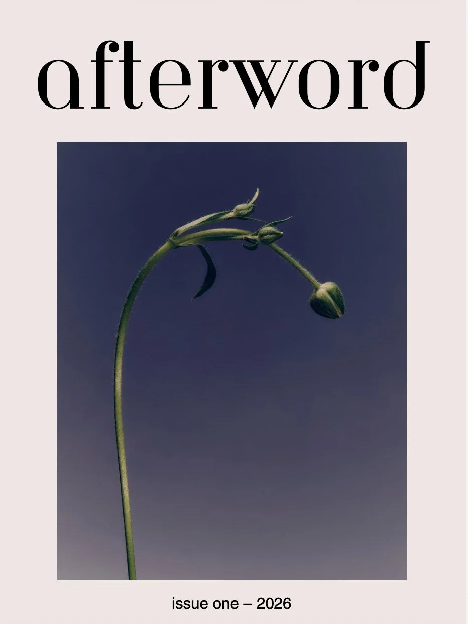 ...and here is another journal with my NEW writing: 'Stalked by Memory's Daughters'. 

This time, I write about the Muses. (It's on page 21).

https://afterwordjournal.framer.website/

I'd love to hear what you think! 

#themuses #afterword #journal 