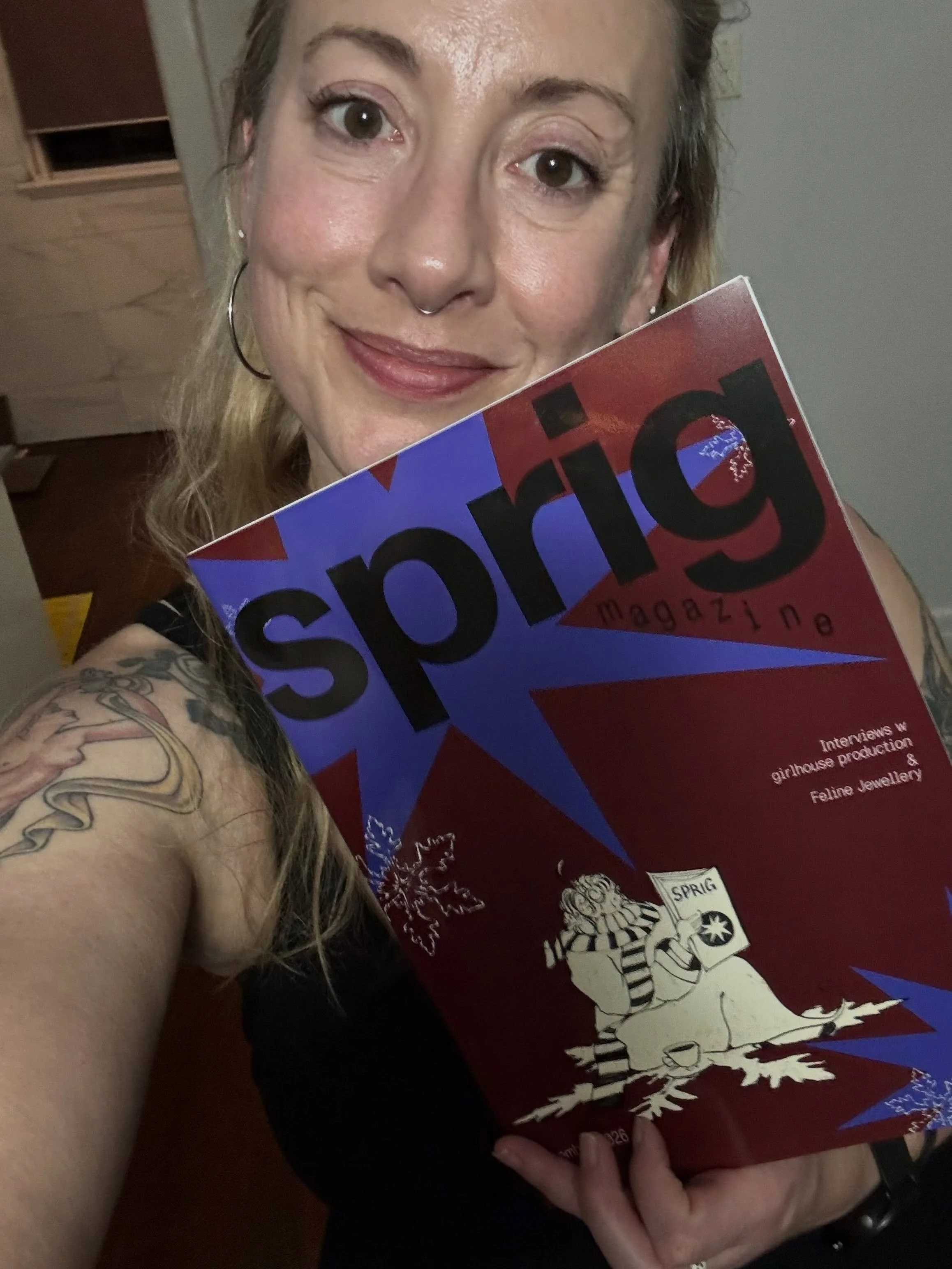 Just got back from the Sprig Magazine launch where I read a poem I wrote about Orpheus and Eurydice&hellip;

and you can find my poem (and many other amazing pieces of fiction, nonfiction, art and more) in Issue 4, now available at a lot of places wh