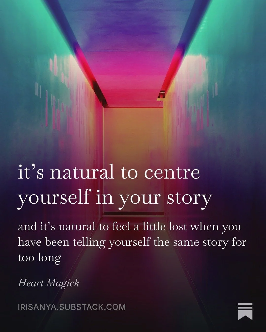 Coming next week, a little essay about the stories we tell ourselves and how we might act differently to turn the page...

Sign up to get this delivered to your email box -- I'd love for you to join our growing community of cool people.

#storytellin