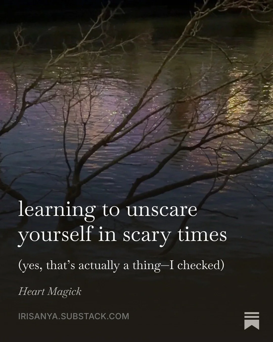 Yes, 'unscare' is actually a word.

I needed to know that. And some other things.

Check out my next Heart Magick essay to hear what's rattling around in my mind, again.

#heartmagick #unscare #healing #honesty