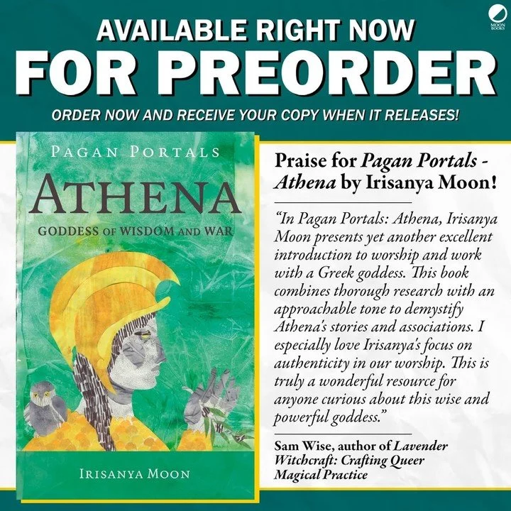 Coming October 27 in the UK and US: ATHENA

Athena, born fully formed and ready for battle, is a goddess as fierce as she is wise. 

Helping other deities in times of war, she uses strategy to devise the most reasonable path to victory. As an Olympia