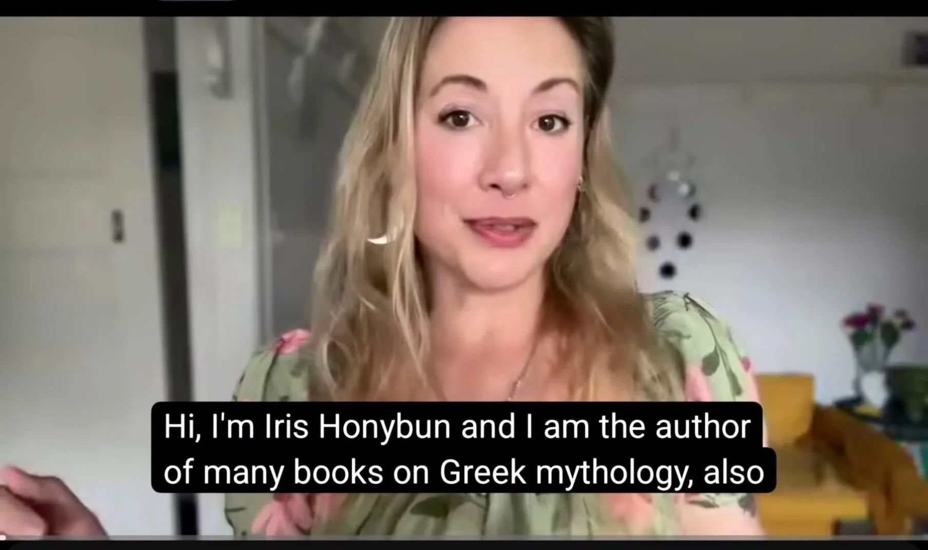 gotta love YouTube&rsquo;s auto captions on my Athena book launch video.

&hellip;that said, it does work with my Aphrodite vibe&hellip;

#athena #aphrodite #honeybun #author
