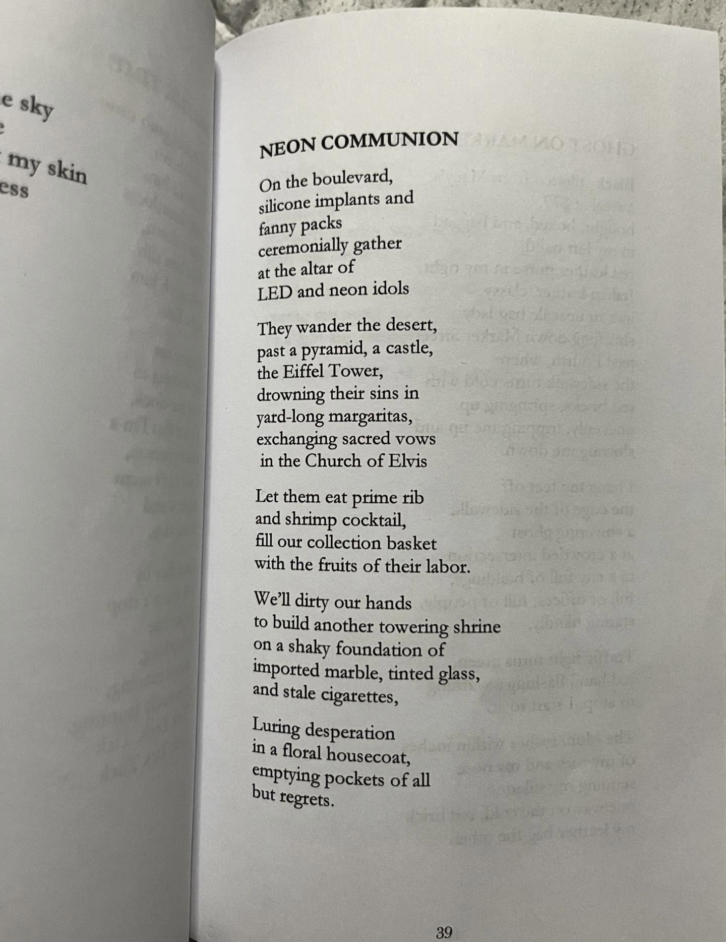 Sometimes selling this city feels like selling your soul.

Vegas, baby.

&copy;️ 2010.

✍️ Poem from &ldquo;Falling Behind&rdquo; by Aleza Freeman @alezavegas @alezafreepoetry 
🔗 Link to book in bio

#poem #poetry #fallingbehind #poetrycommunity #bo