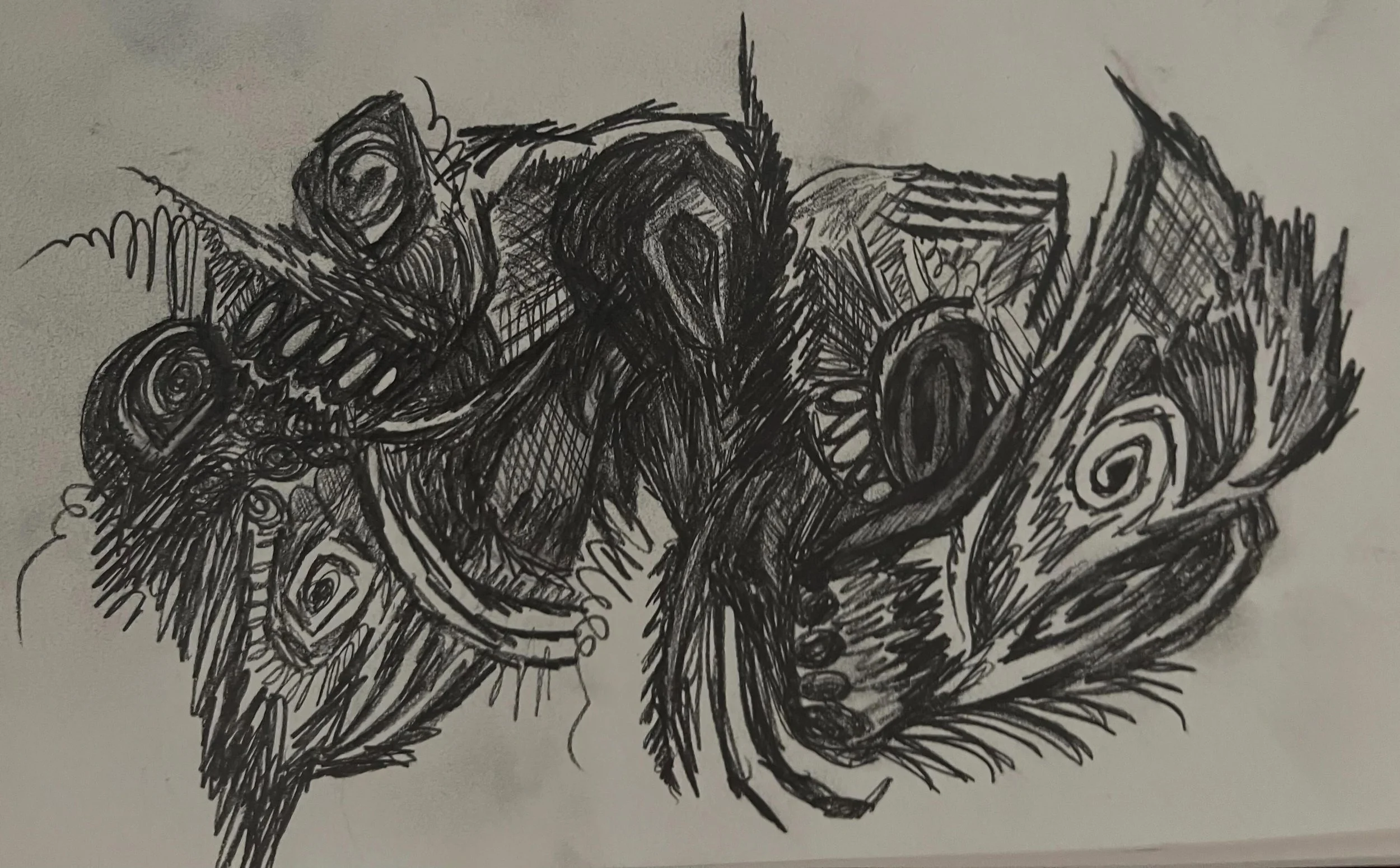 I&rsquo;ve been doodling like this as long as I can remember. I think it&rsquo;s maybe how I clear out the gunk in my head. Also, I love it when the pencil lead turns my hand silver.

#drawing #doodle #pencilsketch #arttherapy