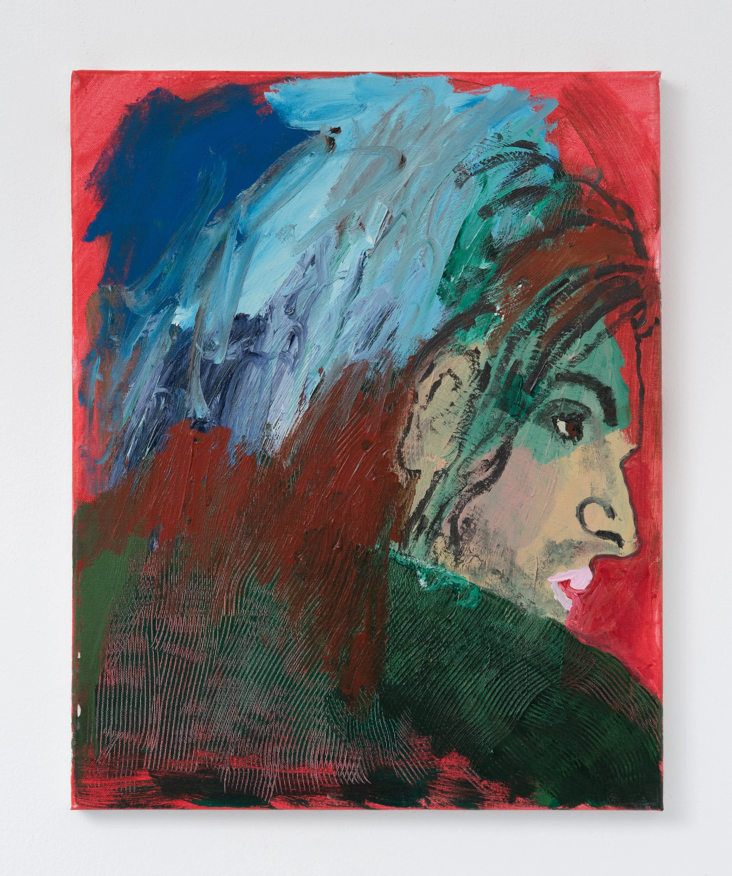 Chris Retsina,  After Dinner in Flushing , 2025. Acrylic on canvas, 20 x 16 in.