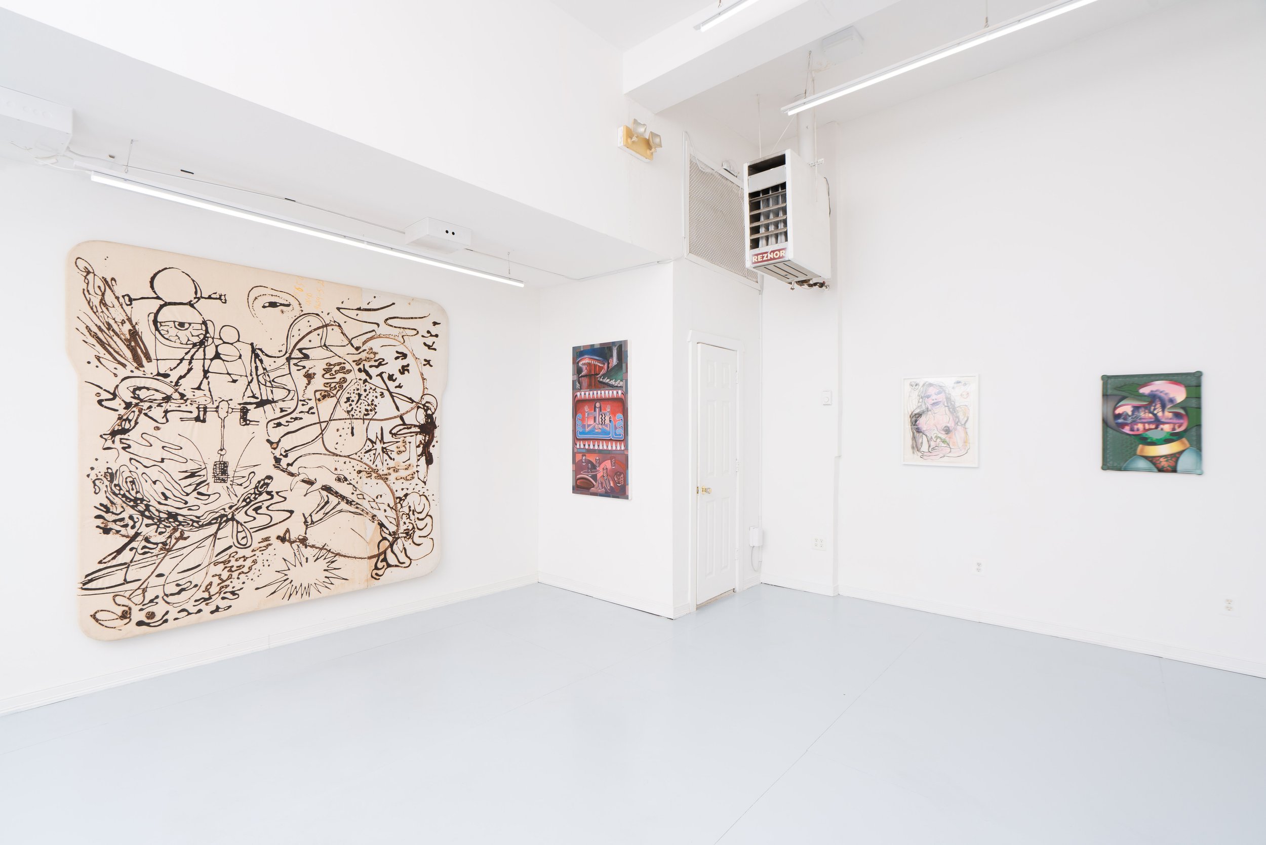 Installation view: Lucia Love & Bill Saylor:  Benthic Life . Ptolemy, Glendale, NY, 2026.