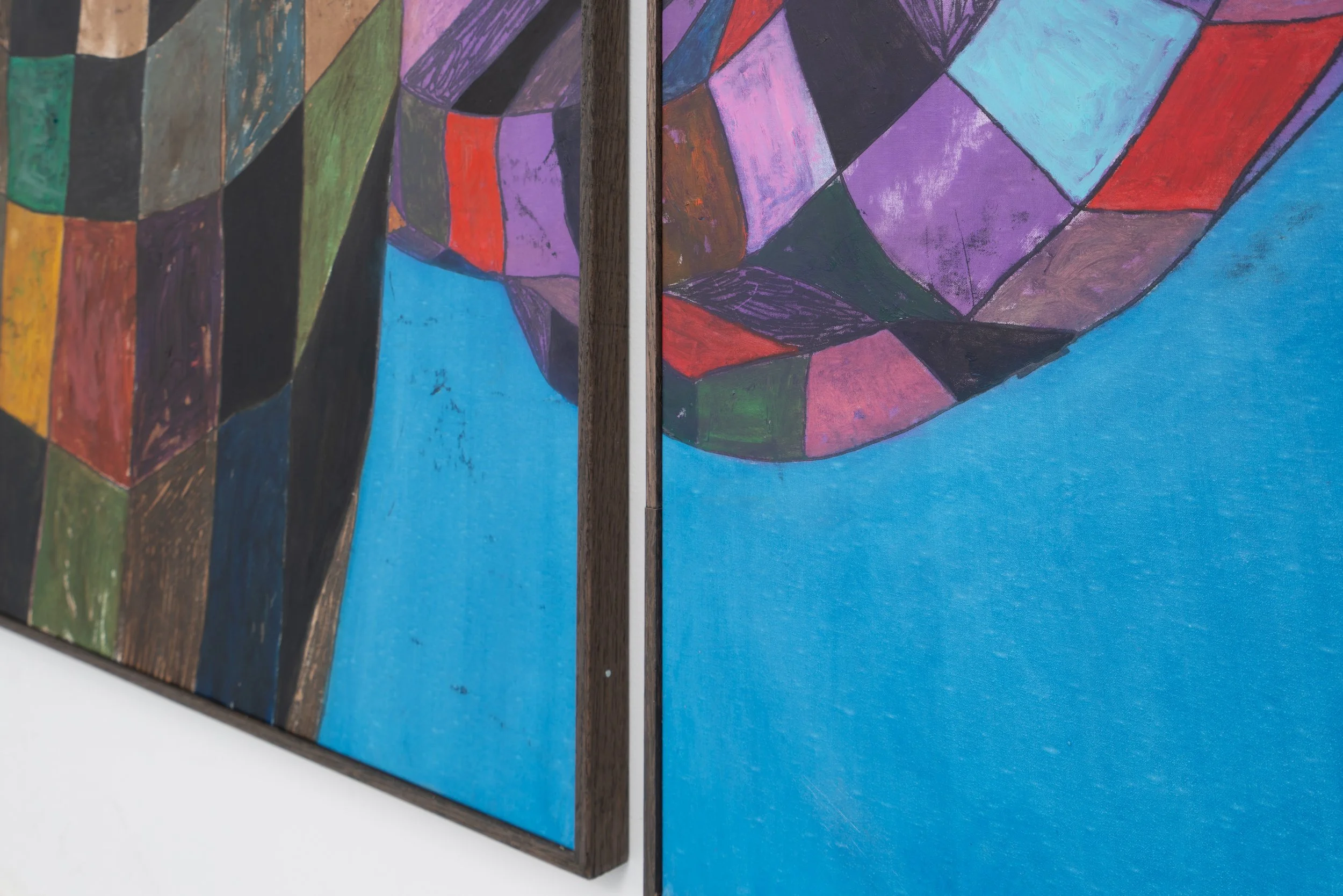 Nick Irzyk,  Factory , 2025 (detail). Oil on canvas, 91 1/4 x 236 1/2 in.