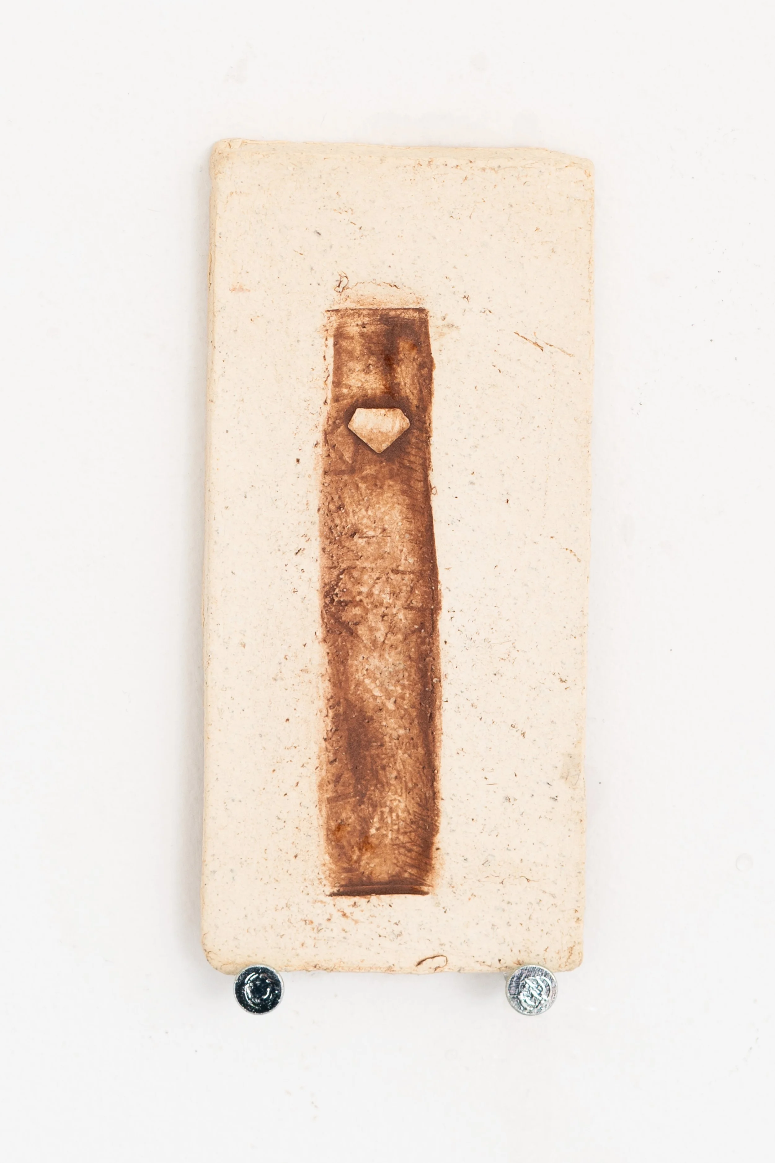 Jared Goldfischer,  Vape Fossil , 2026. White stoneware and glaze, 4 1/2 x 2 1/2 in.
