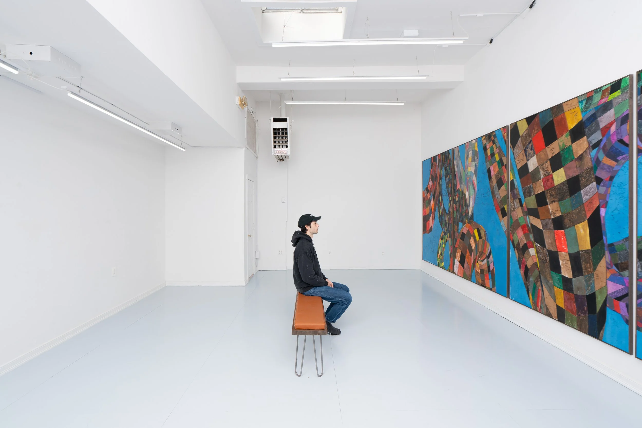 Installation view: Nick Irzyk:  Factory . Ptolemy, Glendale, NY, 2025.