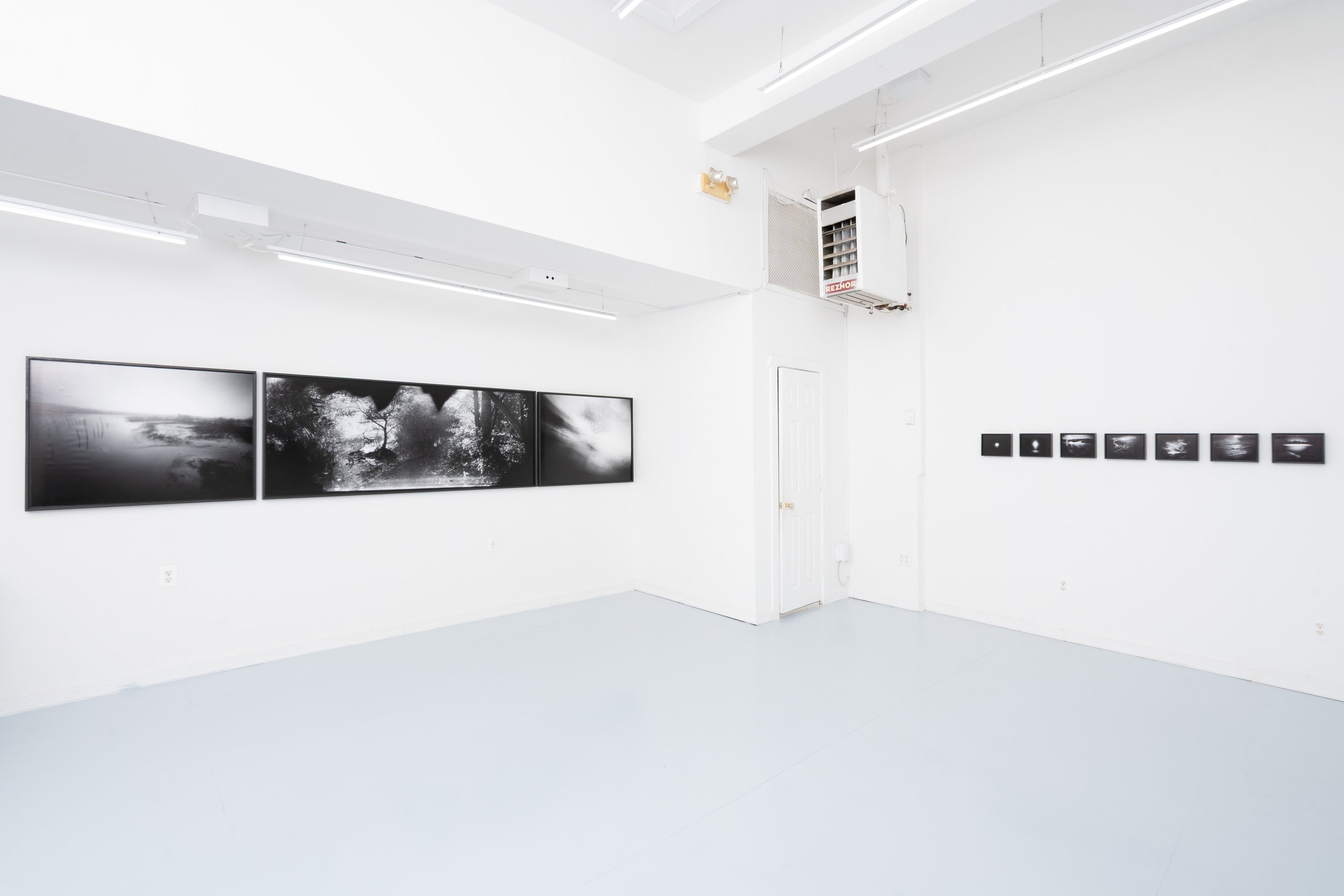 Installation view: Leor Miller:  Dividing Water from Water . Ptolemy, Glendale, NY, 2026.