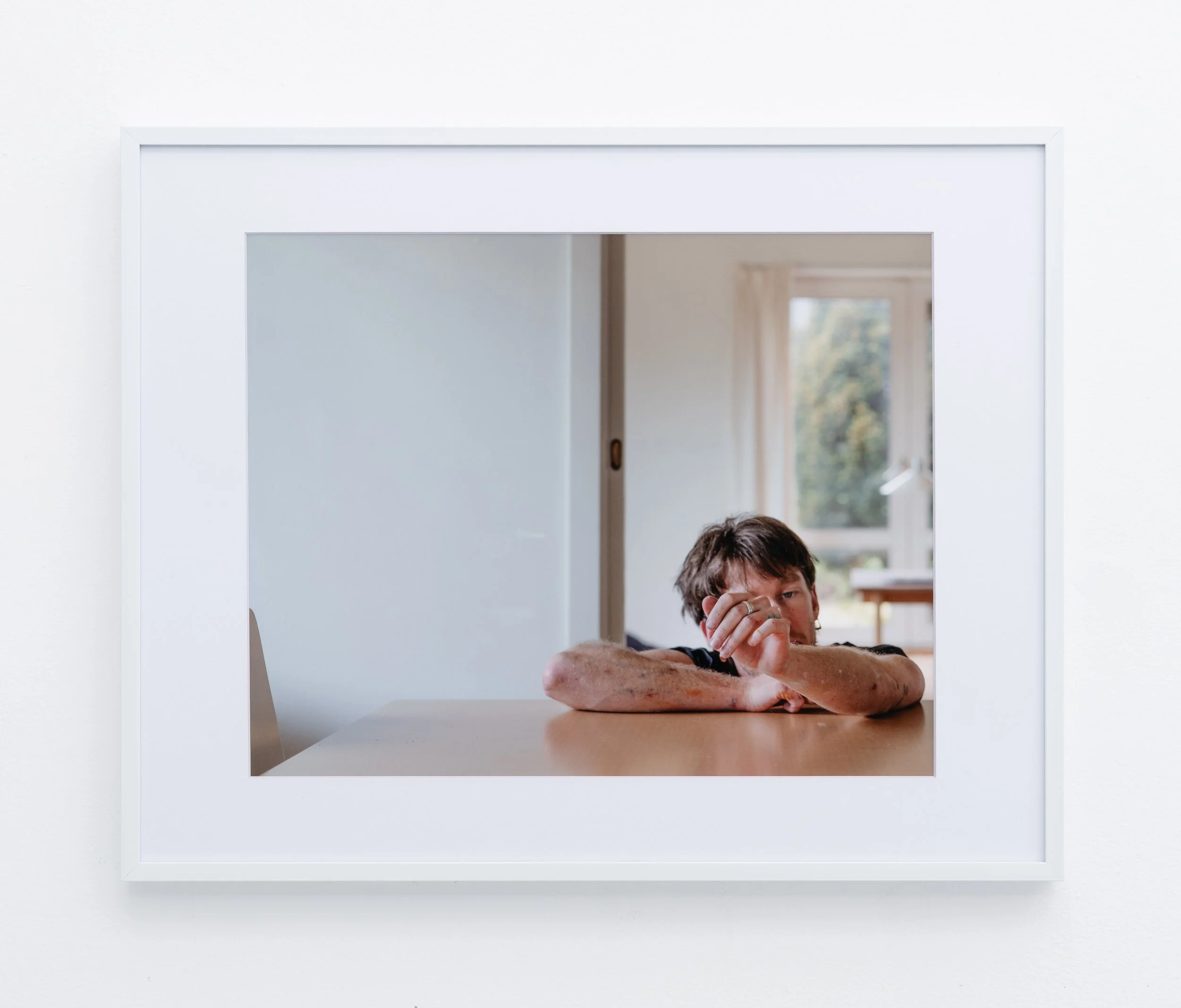 Amiko Li,  Untitled (artist’s hand) , 2024. Inkjet print in aluminum frame, 16 3/16 x 20 3/16 x 1 in. Printed 2025. Edition of 3 plus 1 AP.