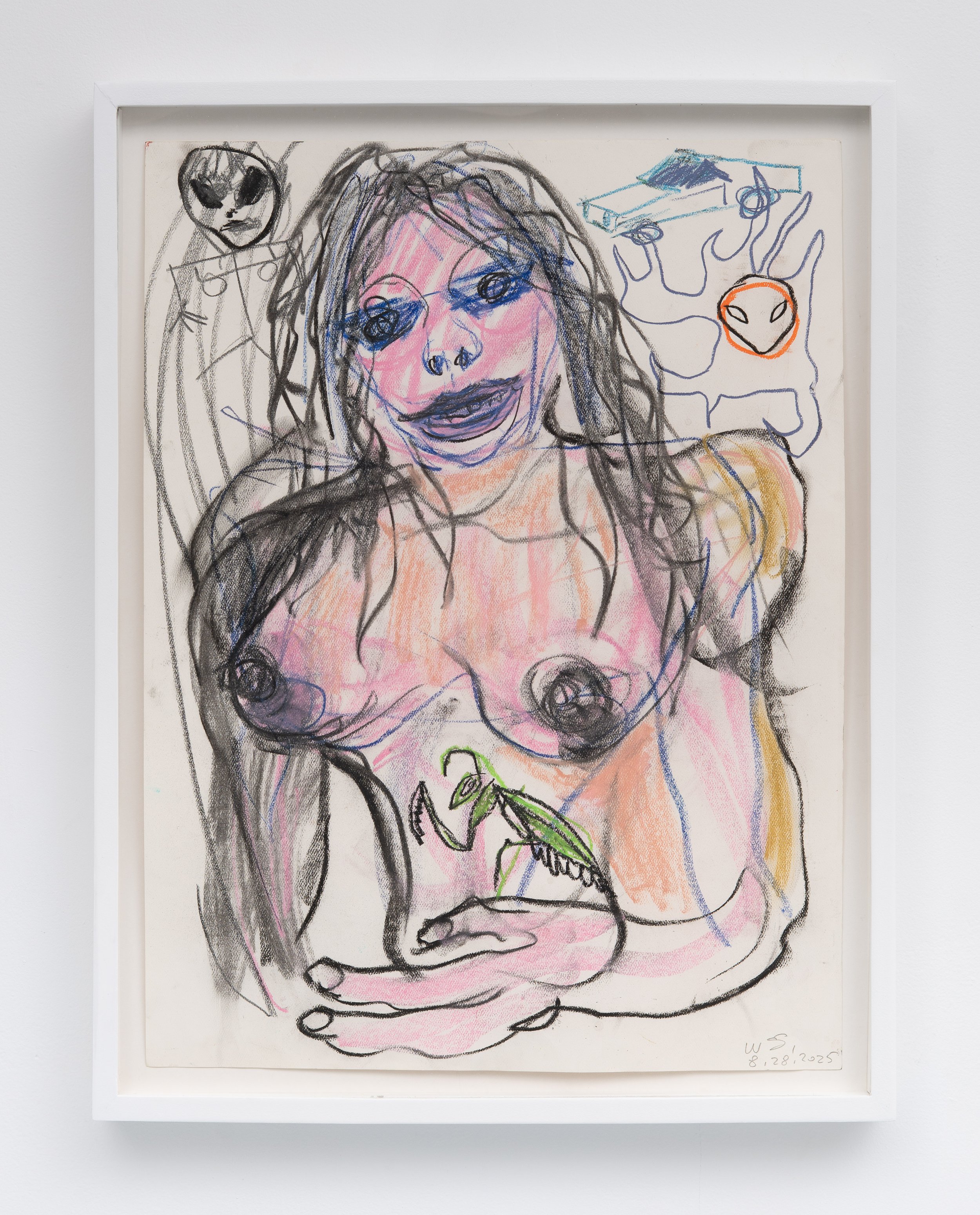 Bill Saylor,  Untitled , 2025. Mixed media on paper, 24 x 18 in