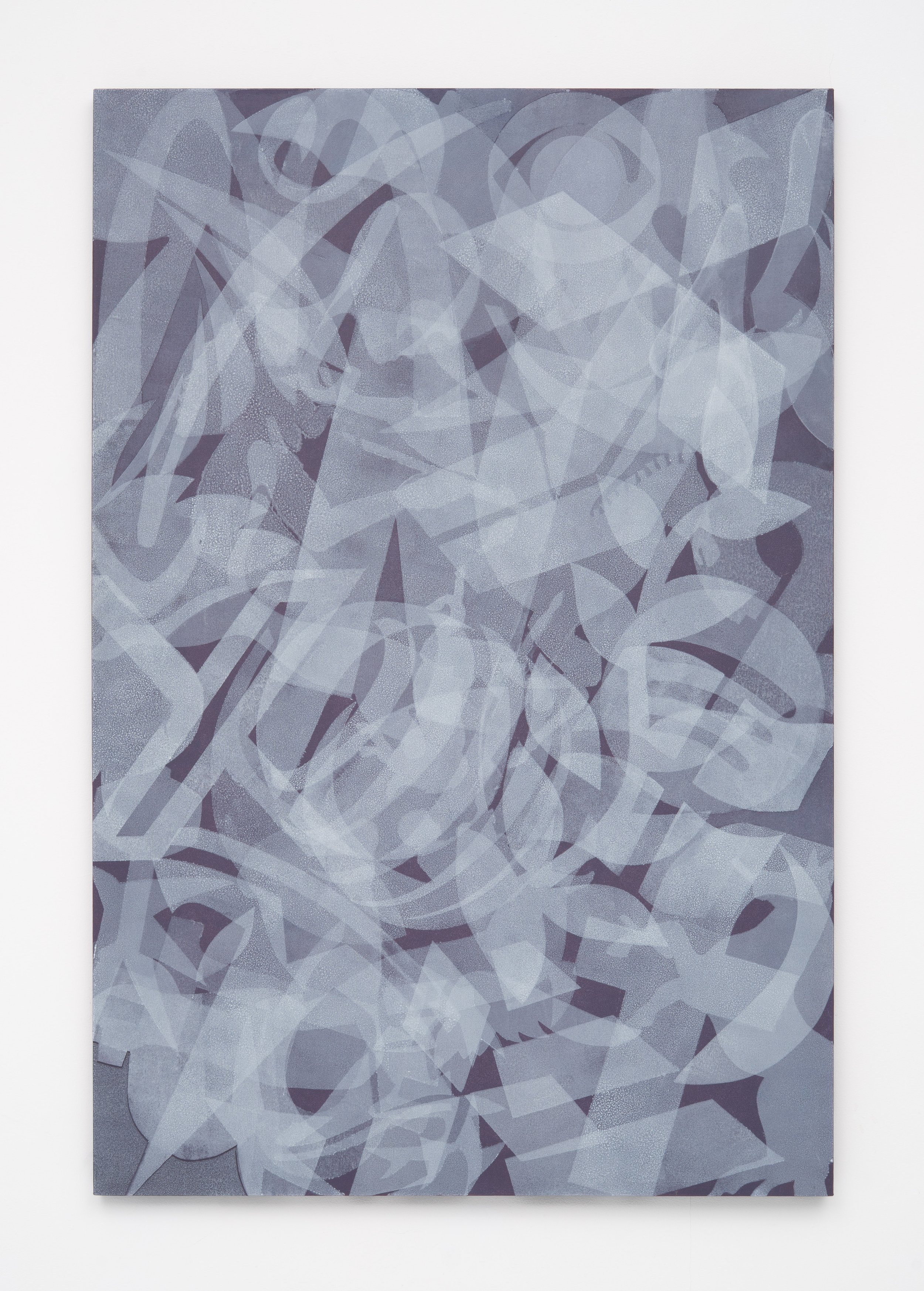 Adam Simon,  Bedlam 1 , 2024. Acrylic on canvas, 60 x 40 in.