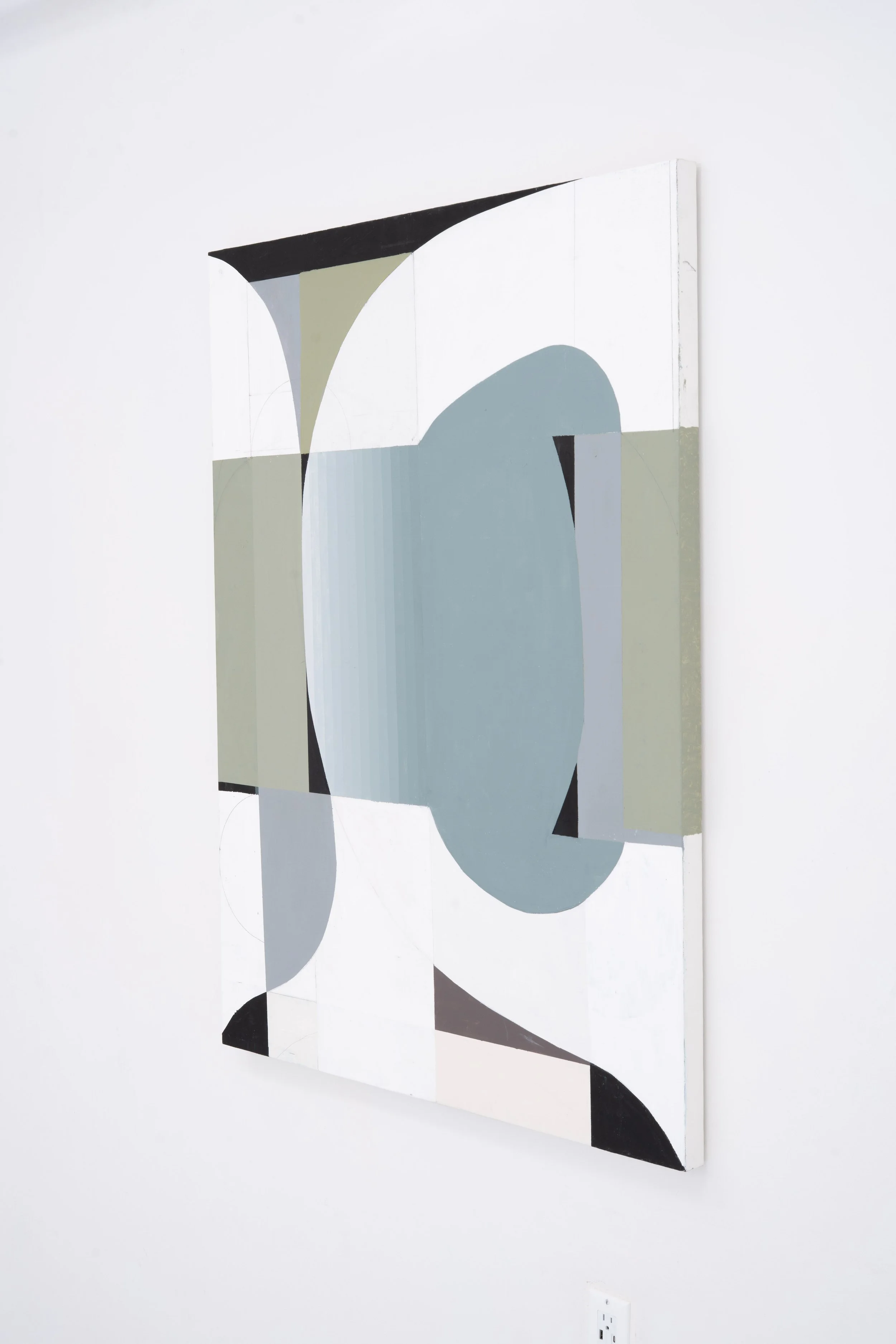 Larry Greenberg,  Grip , 2025. Acrylic on canvas, 48 x 36 in.