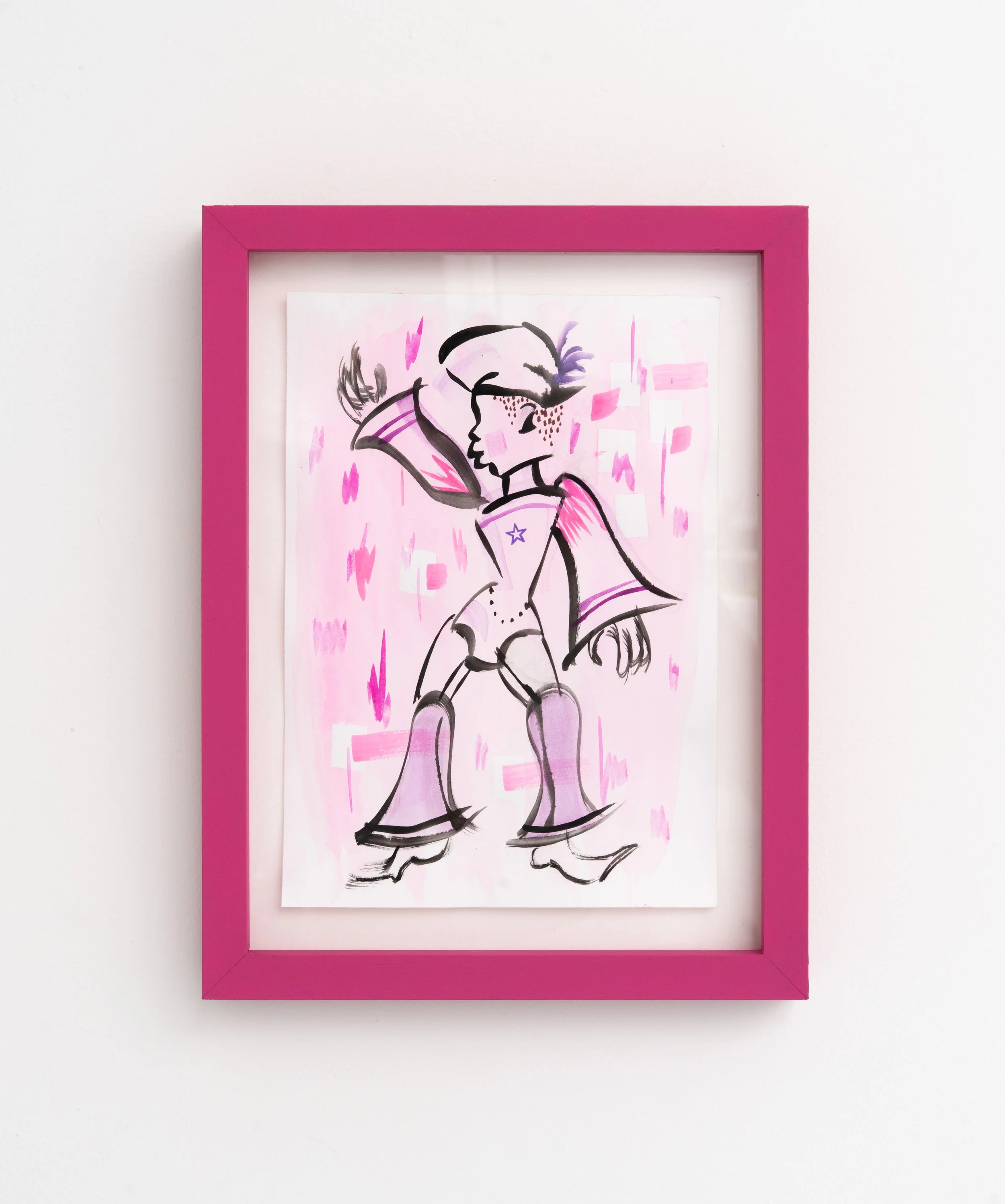 Brittany Adeline King,  Oretha , 2026. Watercolor on paper, 12 5/8 x 9 5/8 x 1 1/2 in (framed); 7 x 10 in (unframed).