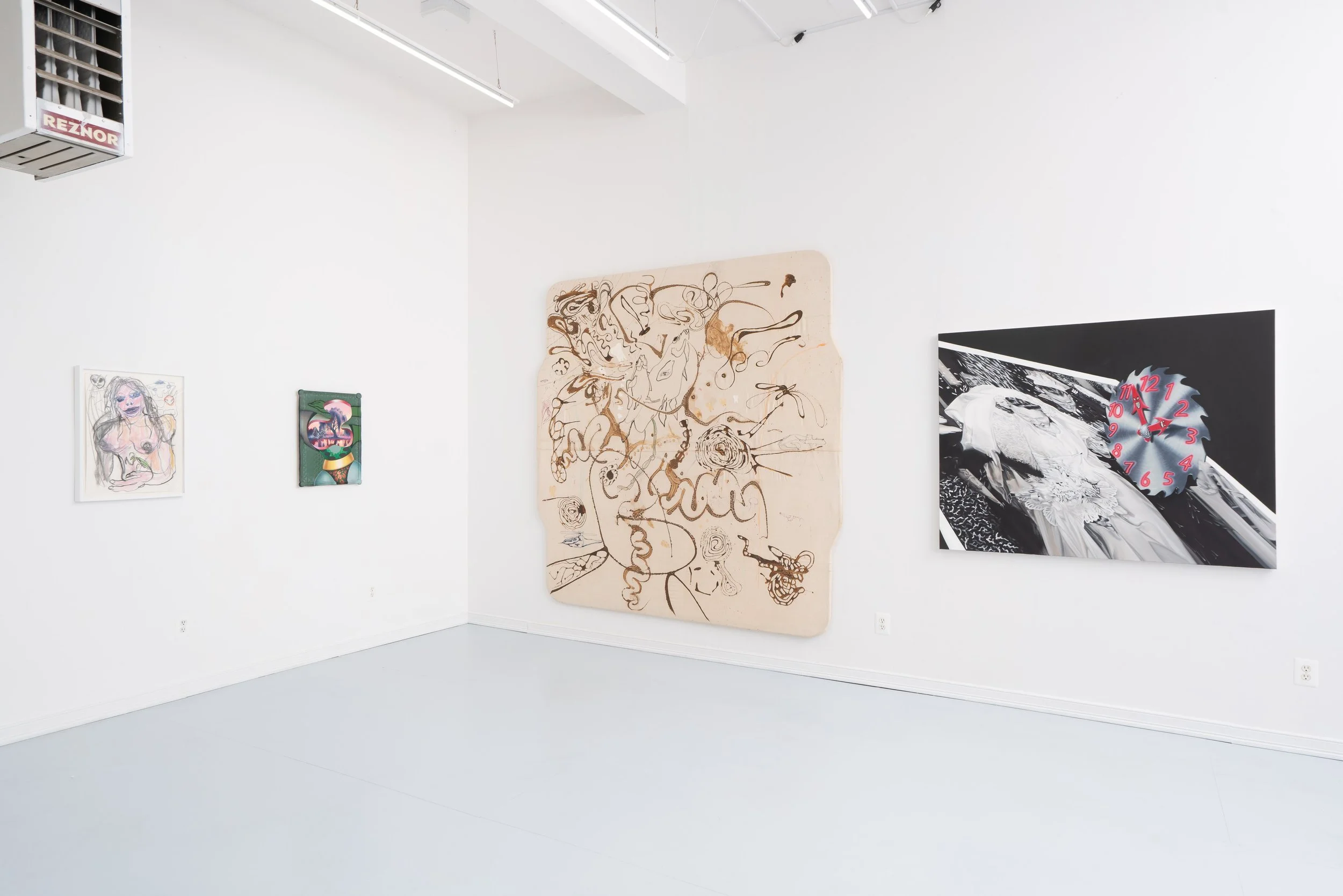 Installation view: Lucia Love & Bill Saylor:  Benthic Life . Ptolemy, Glendale, NY, 2026.