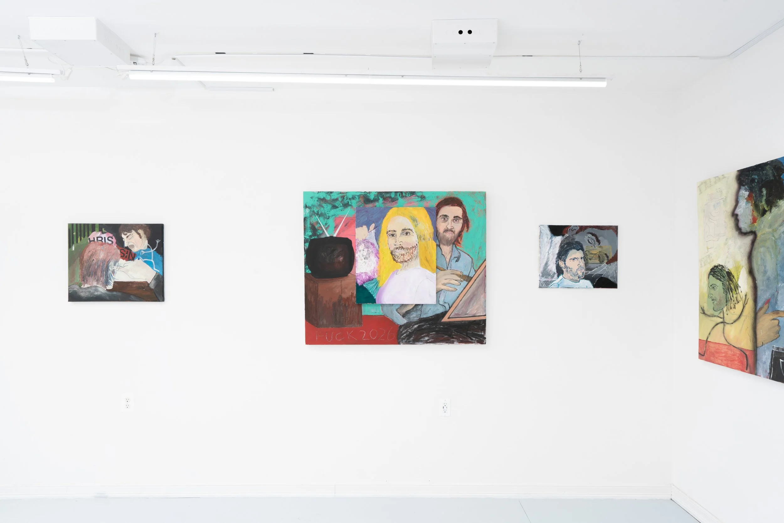 Installation view: Chris Retsina:  O No! I'm Out of Fash . Ptolemy, Glendale, NY, 2026.