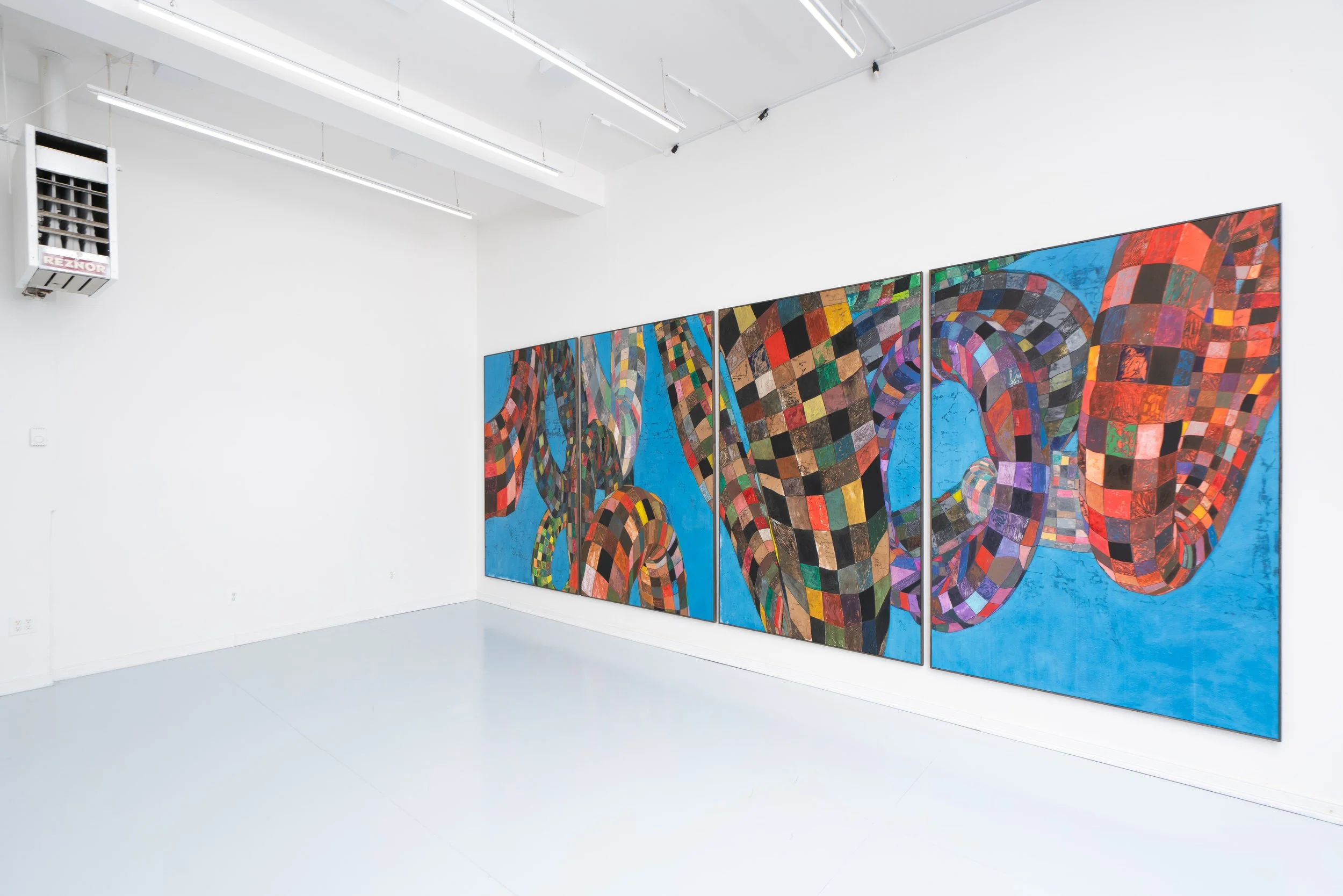 Installation view: Nick Irzyk:  Factory . Ptolemy, Glendale, NY, 2025.