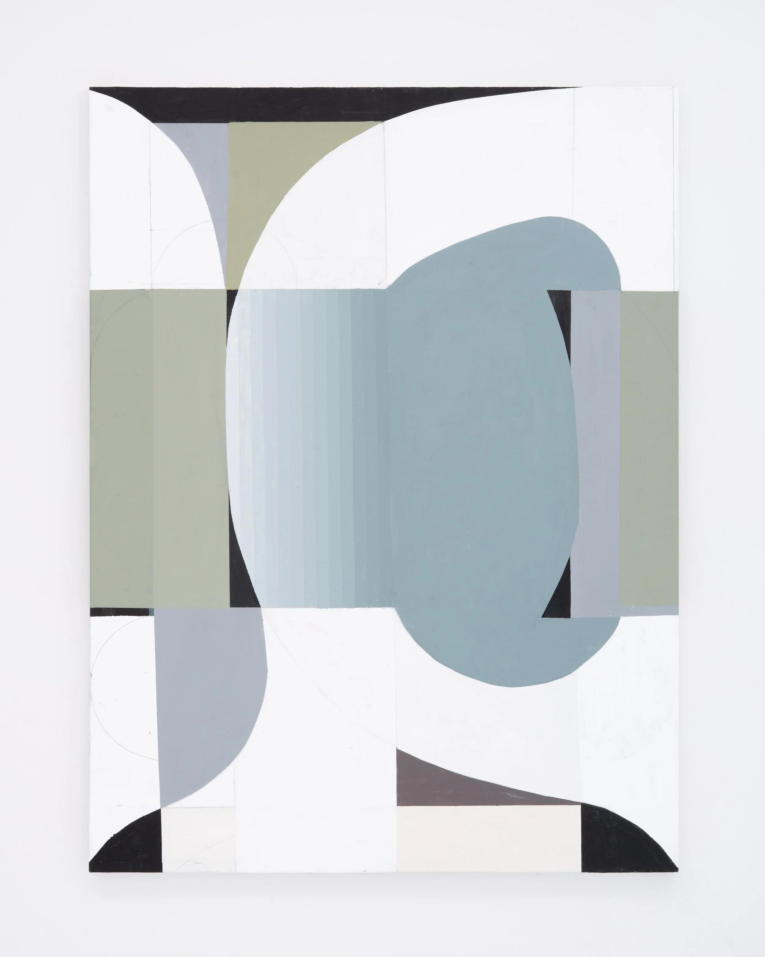 Larry Greenberg,  Grip , 2025. Acrylic on canvas, 48 x 36 in.