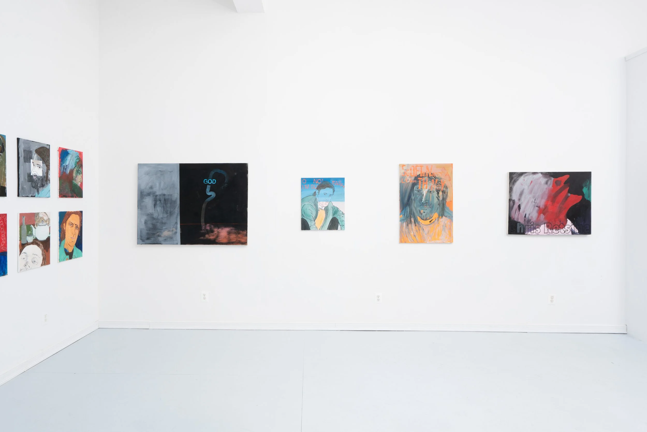 Installation view: Chris Retsina:  O No! I'm Out of Fash . Ptolemy, Glendale, NY, 2026.