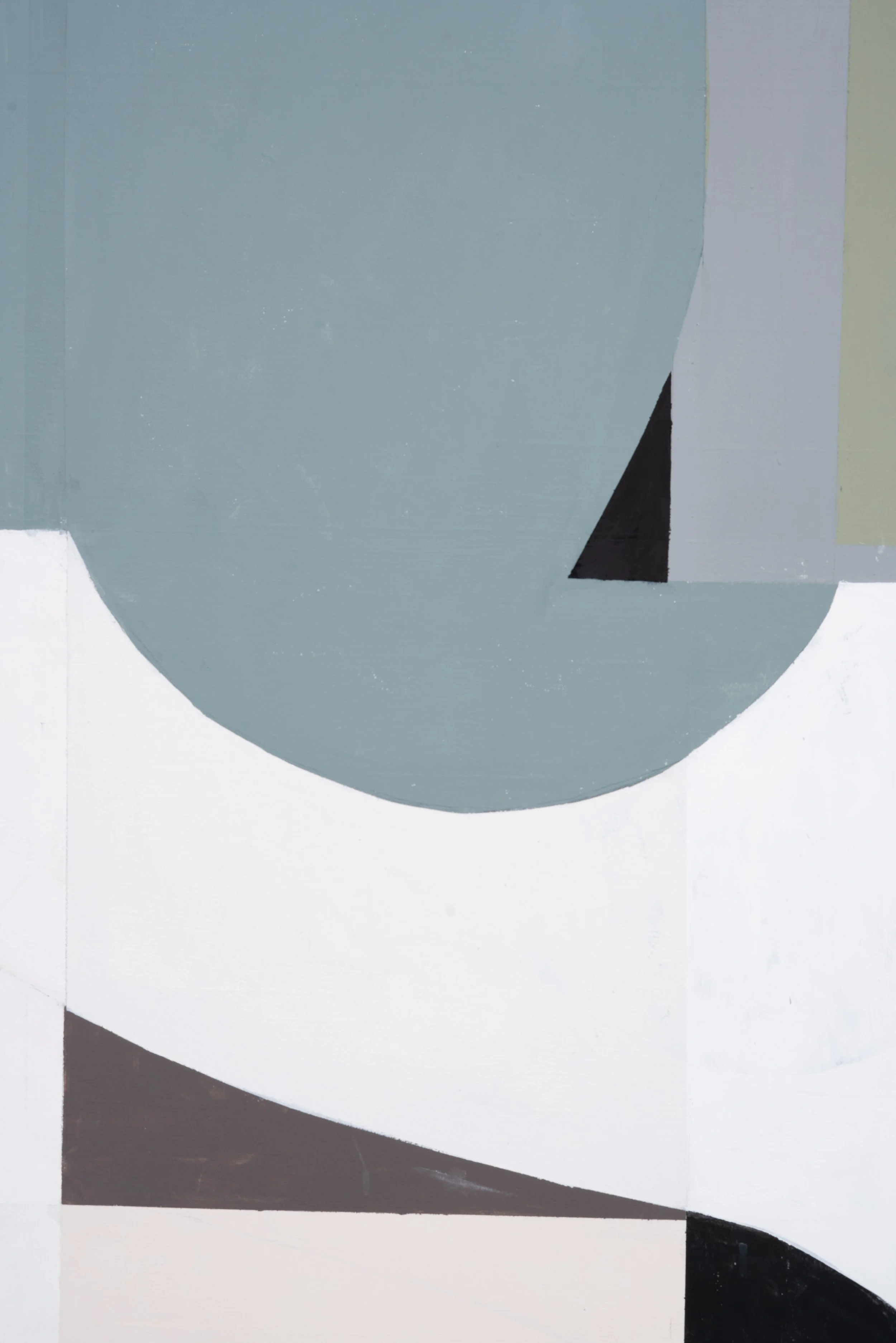 Larry Greenberg,  Grip , 2025 (detail). Acrylic on canvas, 48 x 36 in.