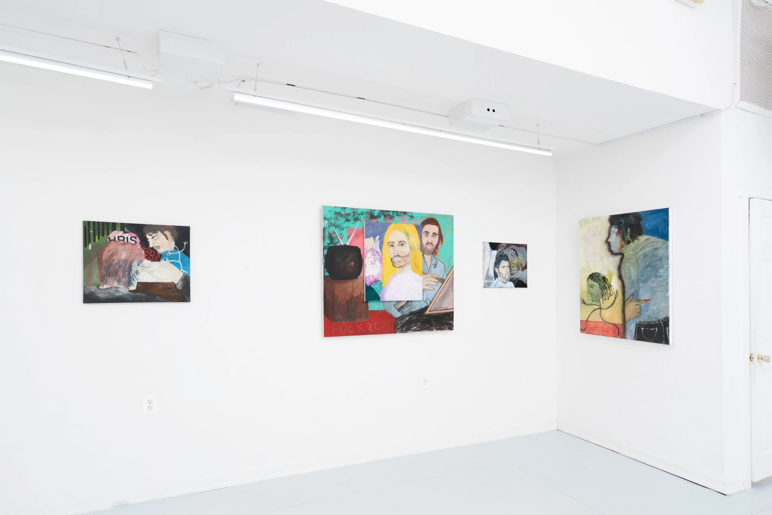 Installation view: Chris Retsina:  O No! I'm Out of Fash . Ptolemy, Glendale, NY, 2026.