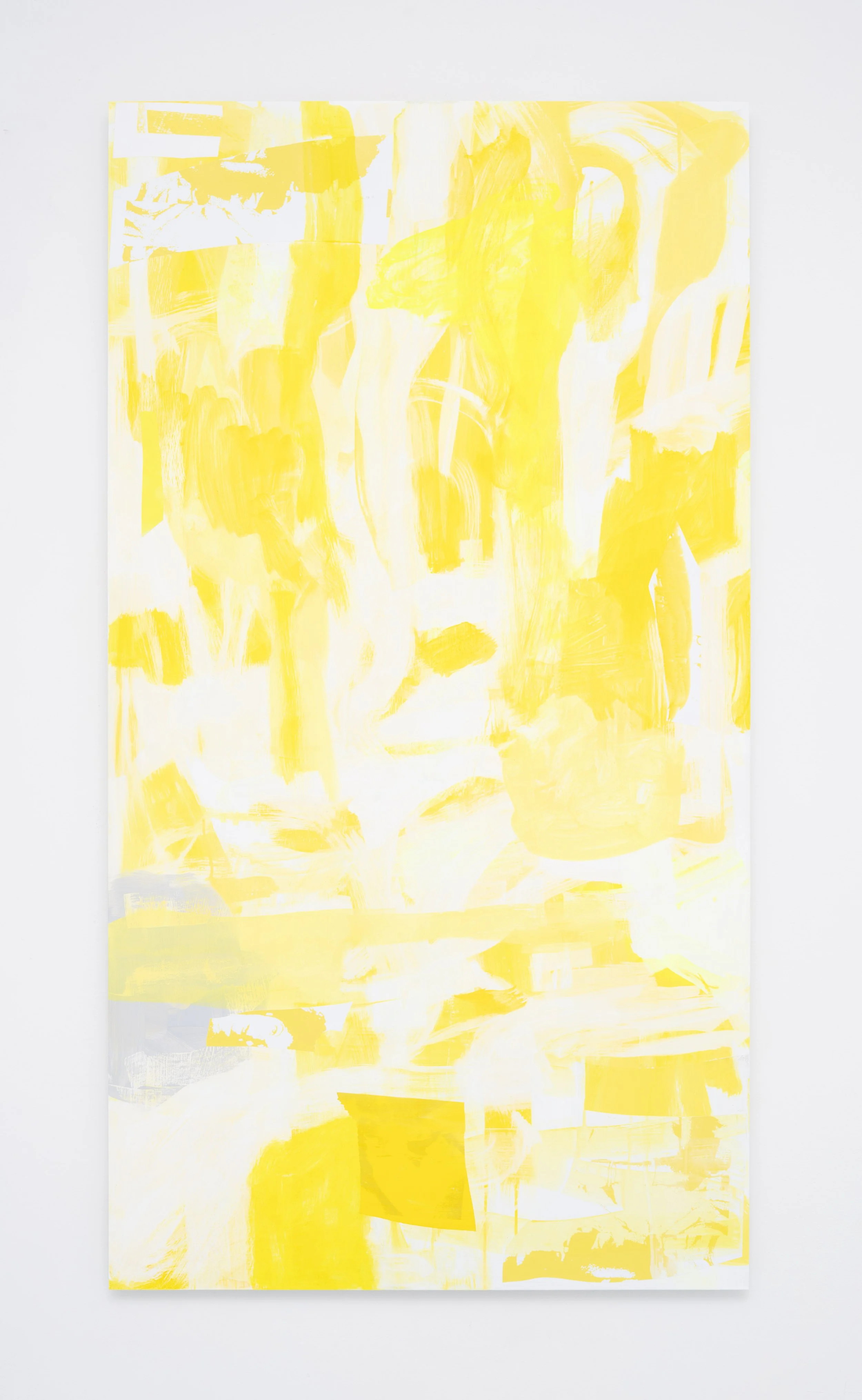 Michele Araujo,  Untitled, 218 , 2026. Mixed media, collage on aluminum, 52 x 30 in.