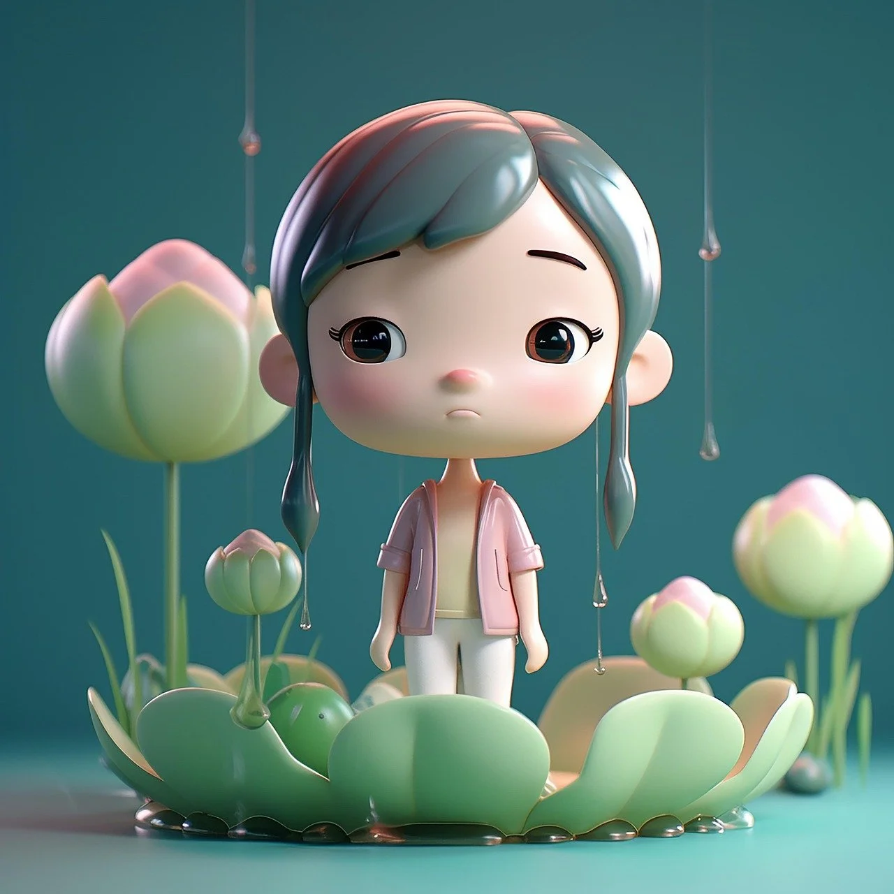 Child standing alone in a garden symbolizing emotional impact of divorce on bilingual children
