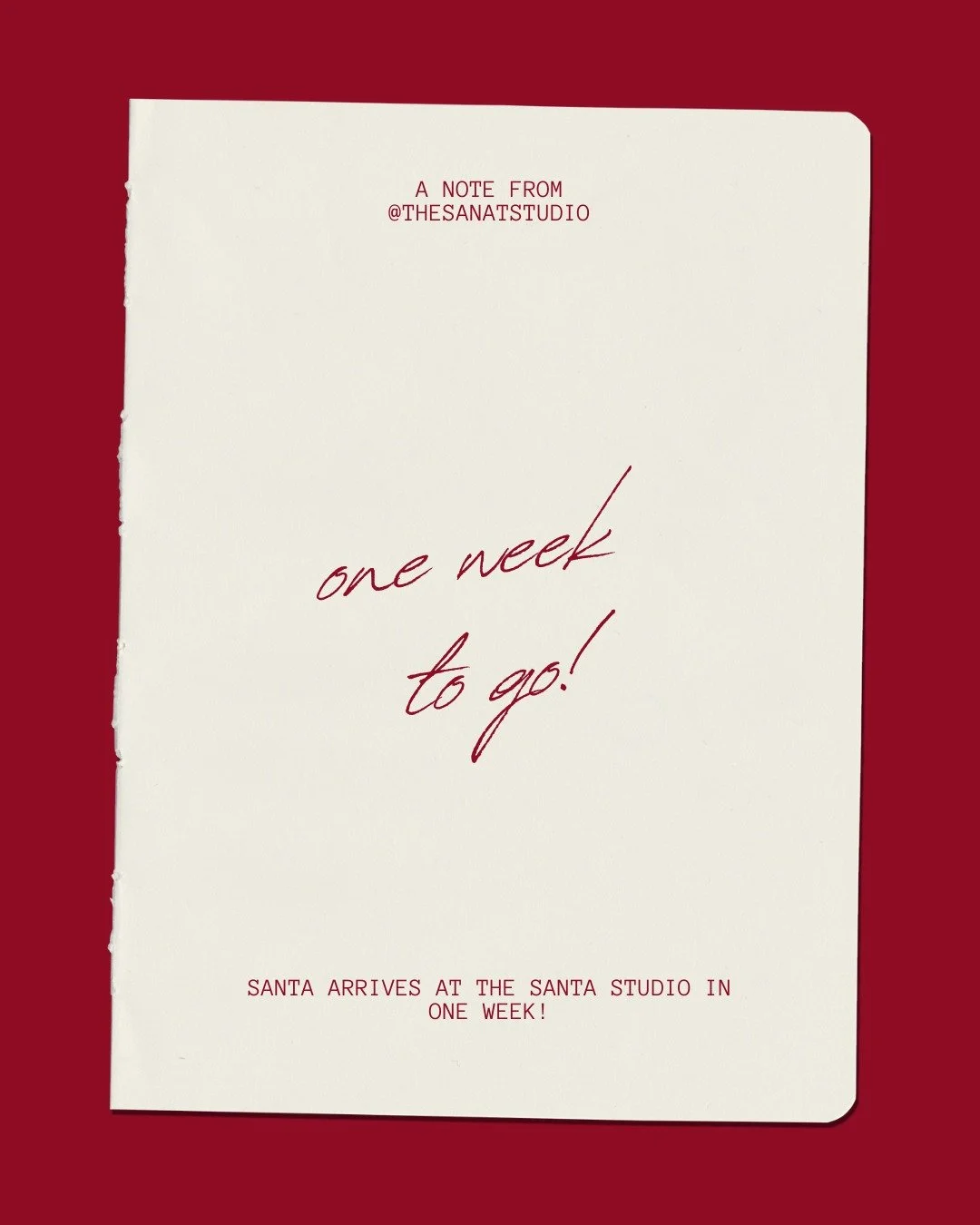 Santa Claus is SO excited to start welcoming all the beautiful families who have already booked in one week's time!

Sessions are selling FAST. Book now at www.thesantastudio.com.au (link in Bio) before it's too late!