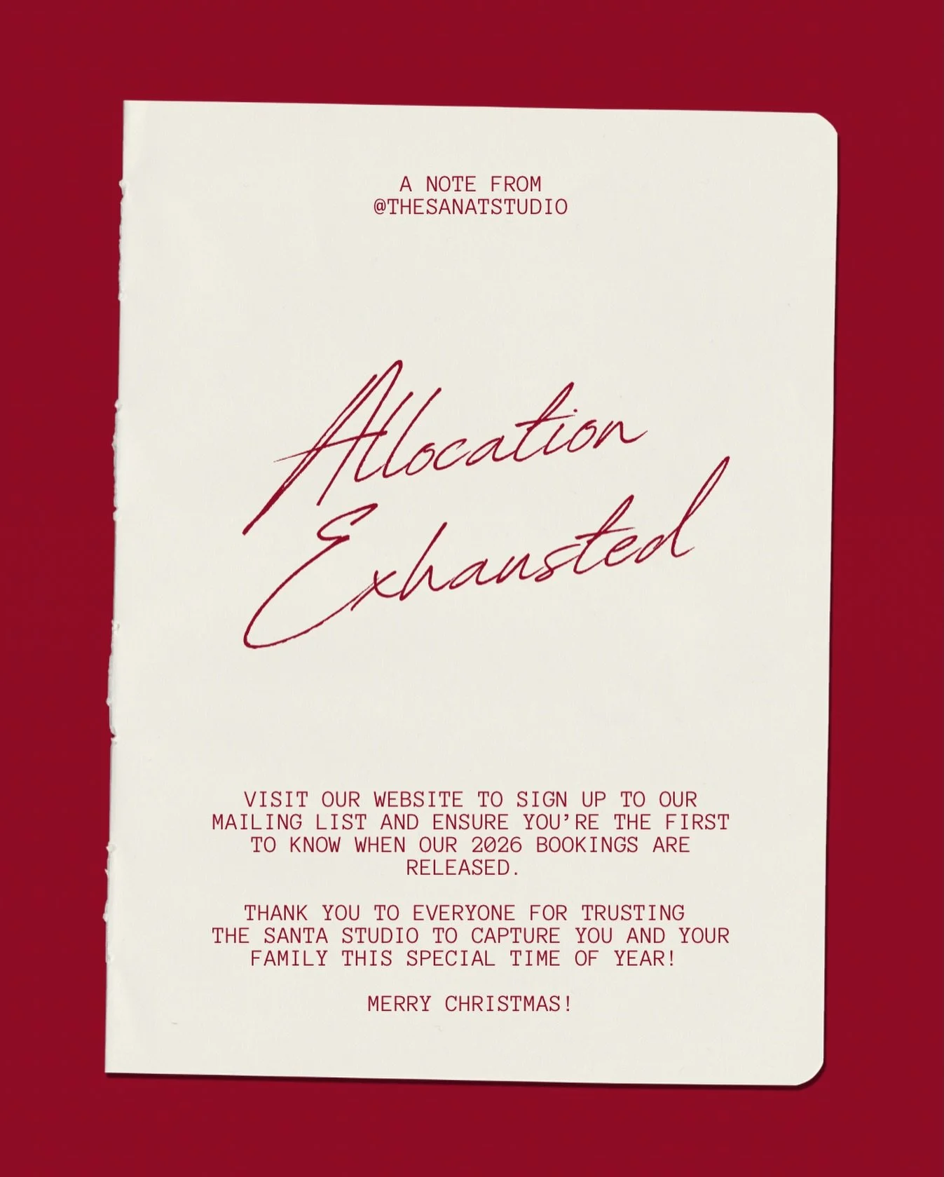 SOLD OUT!!

We&rsquo;re beyond humbled by your support this season. Thank you all SO MUCH! 

Missed out? Don&rsquo;t worry, head to our website (link in bio) and sign up to our mailing list. You&rsquo;ll be the first to know when we drop our 2026 boo