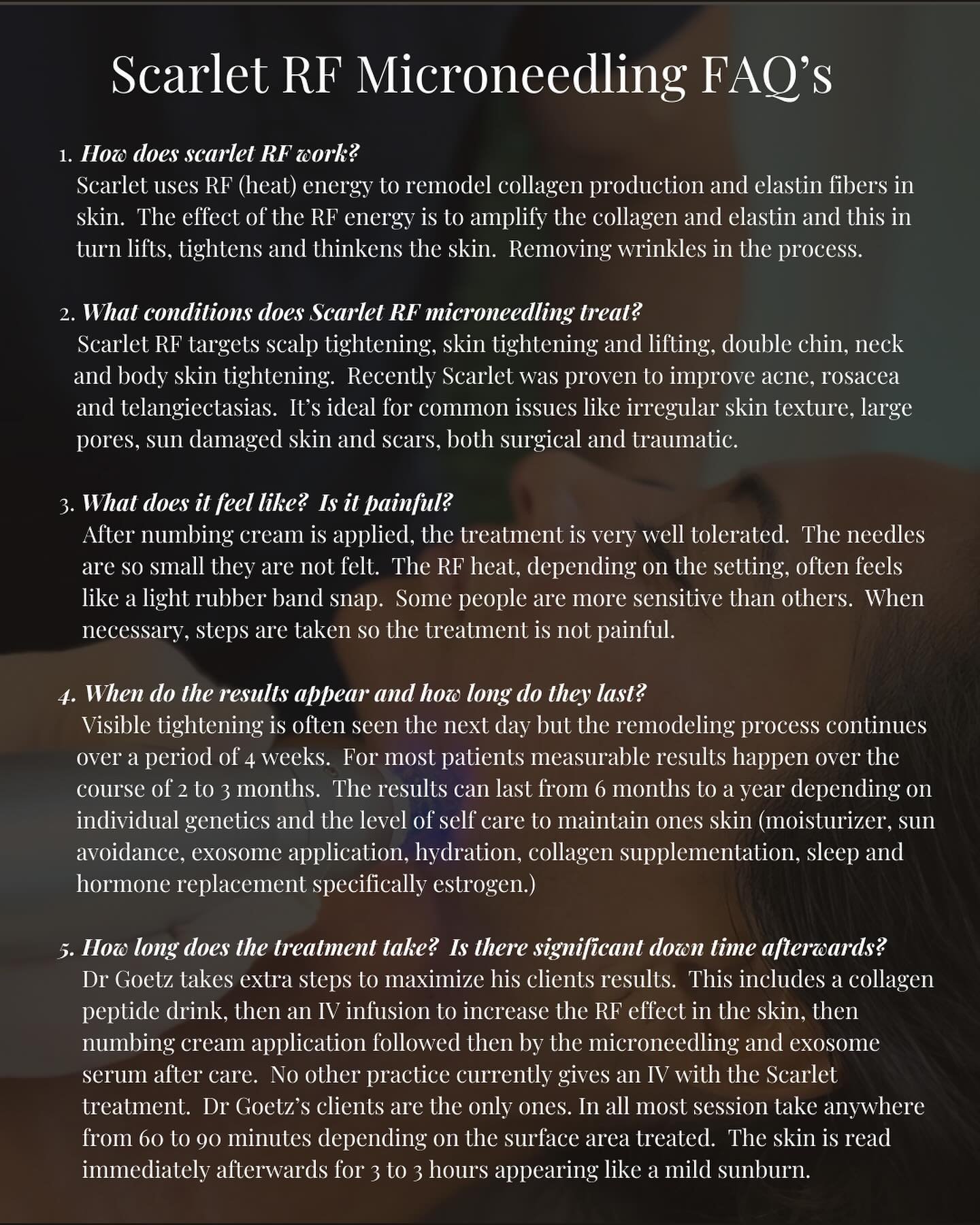 Are you curious about radio frequency, microneedling and the exosomes used with it to amplify the results? Here is my (incredibly awesome) description. Put into plain terms we can all understand. 💁&zwj;♂️
www.SanctuaryDoctor.com